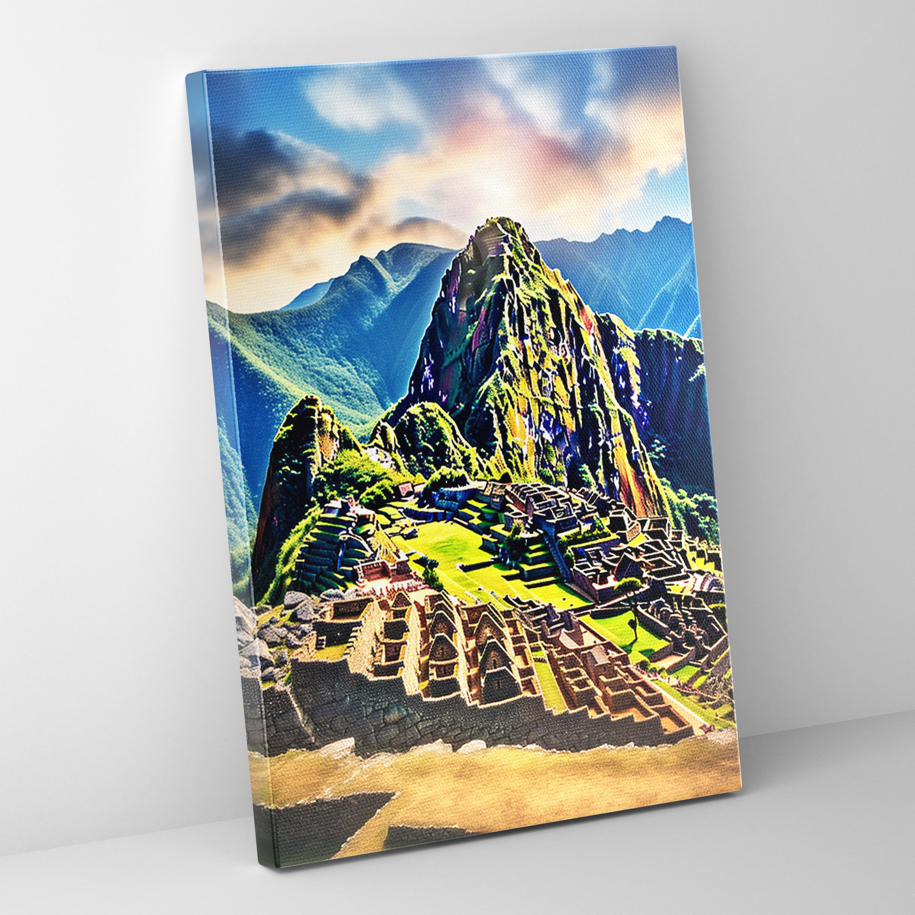 Inca Civilization Wall Art - Machu Picchu Canvas Print - Mayan, Inca Civilization Landscape, Machu Picchu, Canvas Print