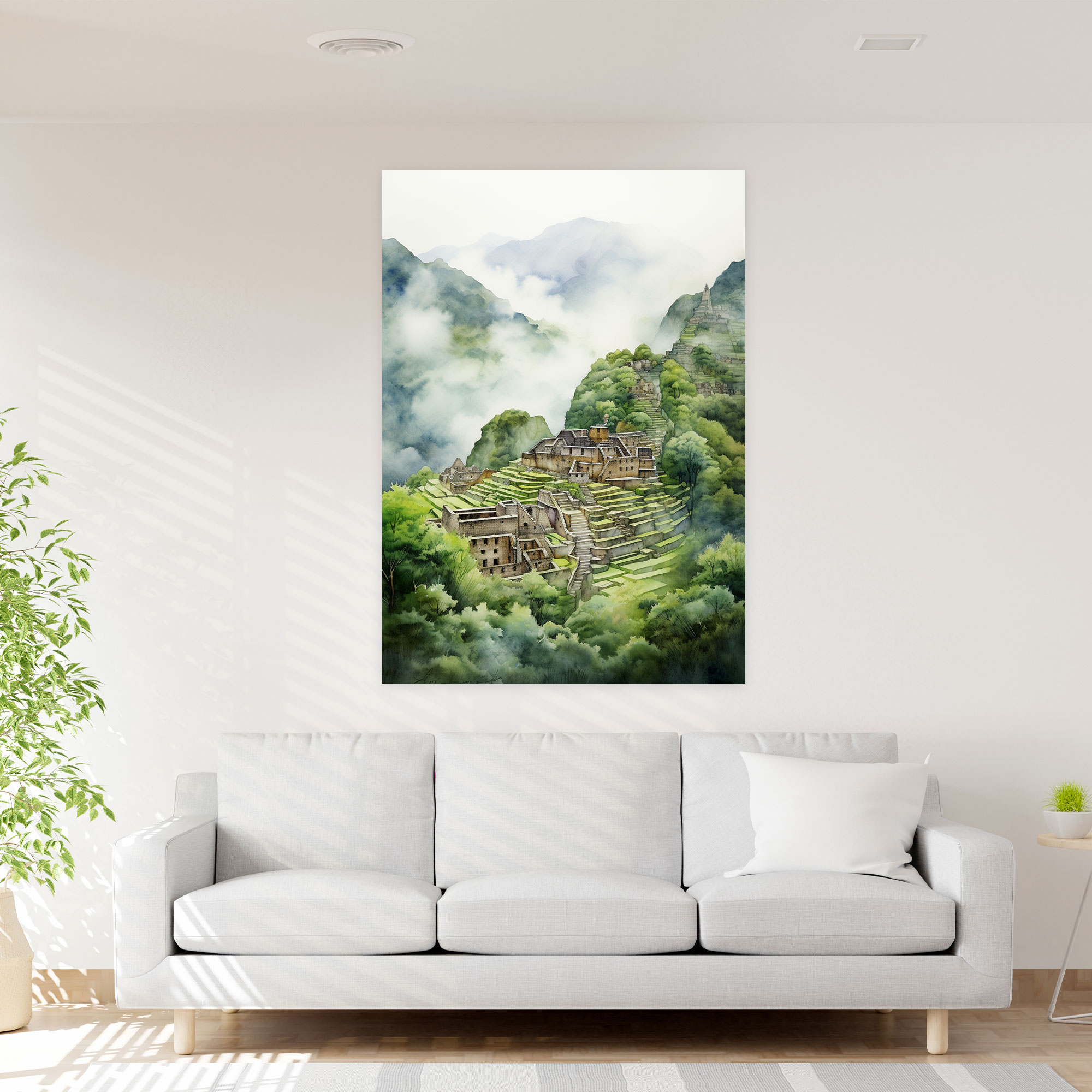 Inca Civilization Canvas Wall Art - Mayan, Greenery, Machu Picchu, Inca Civilization