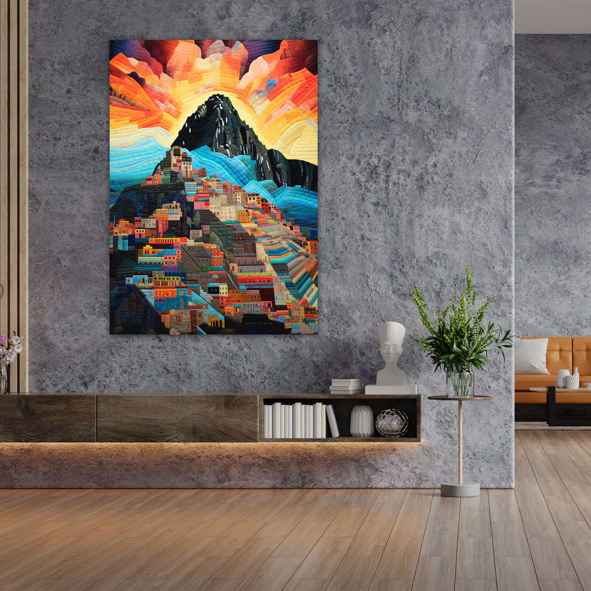 Inca Civilization Collage Canvas Print - Mayan, Inca Civilization, Collage Art, Wall Art