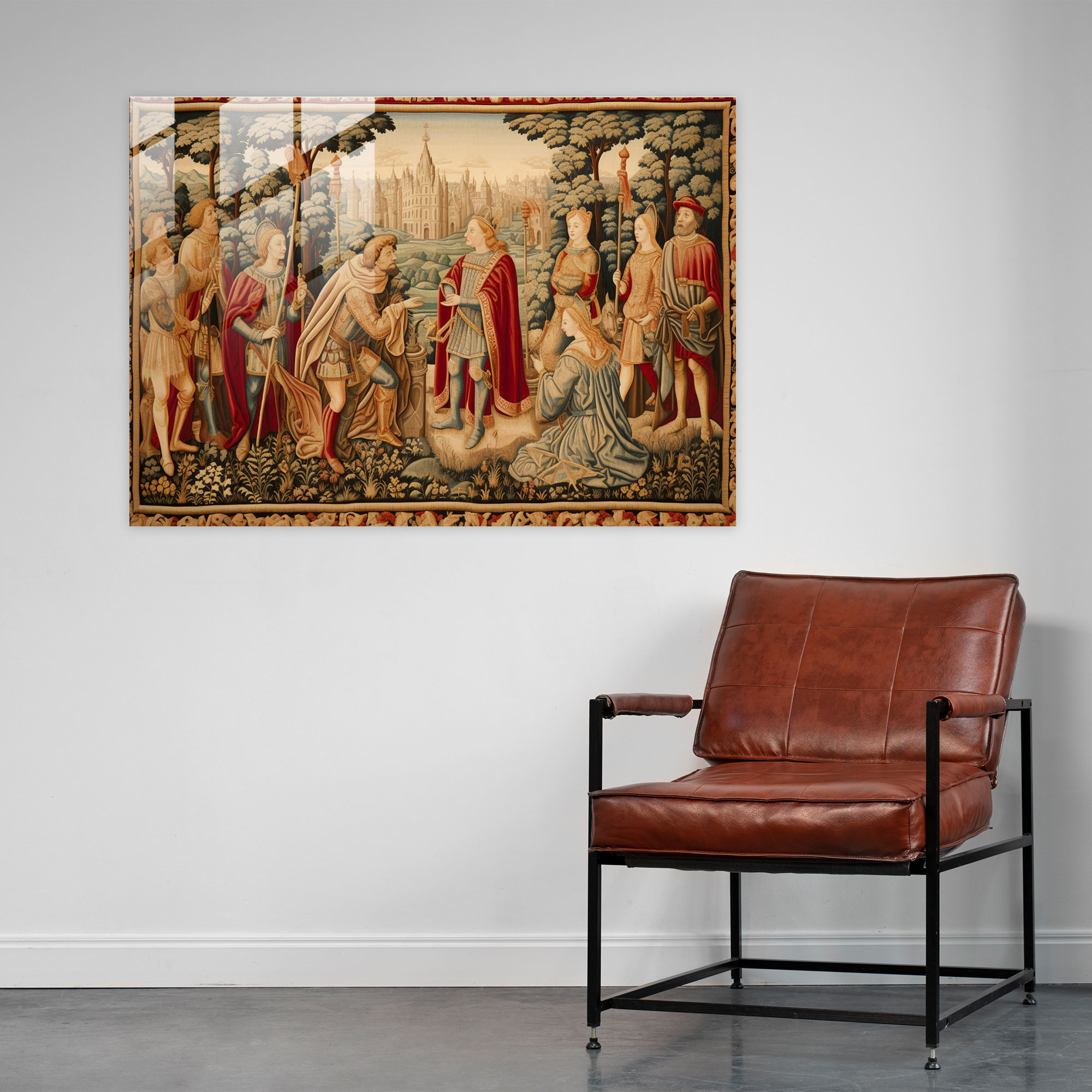 Ortaçağ Evi Dekorasyonu - Modern Sanat Kanvas Tablosu