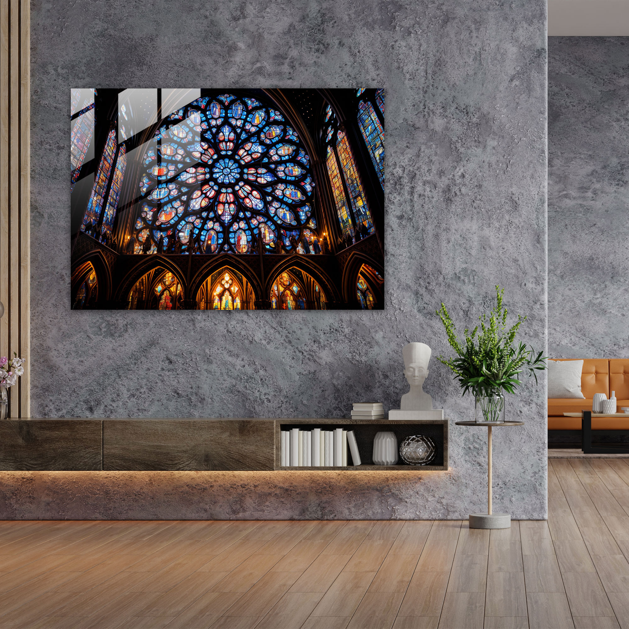 Medieval Cathedral Glass Print - Medieval, Medieval Cathedral, Medieval, Modern Art