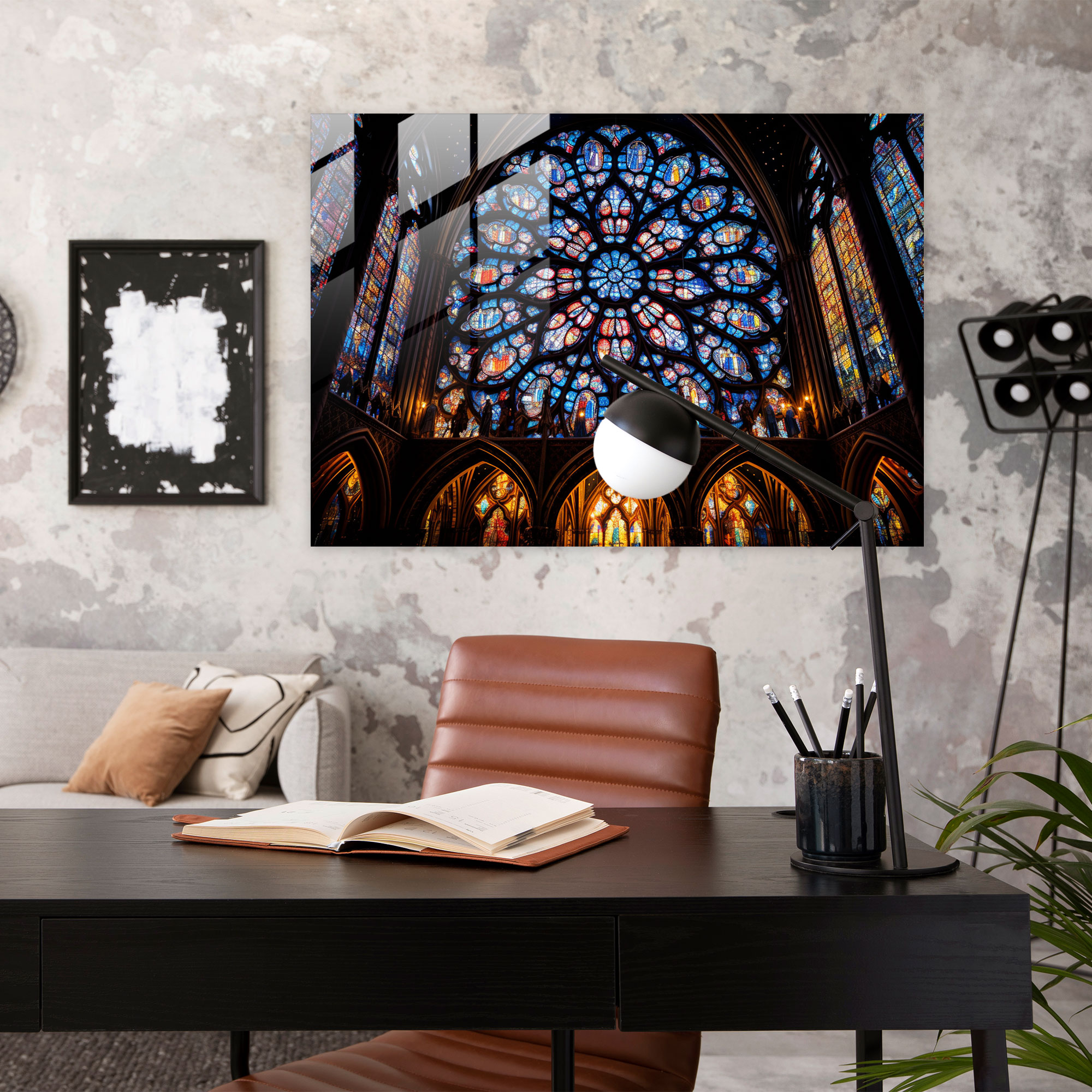 Medieval Cathedral Glass Print - Medieval, Medieval Cathedral, Medieval, Modern Art
