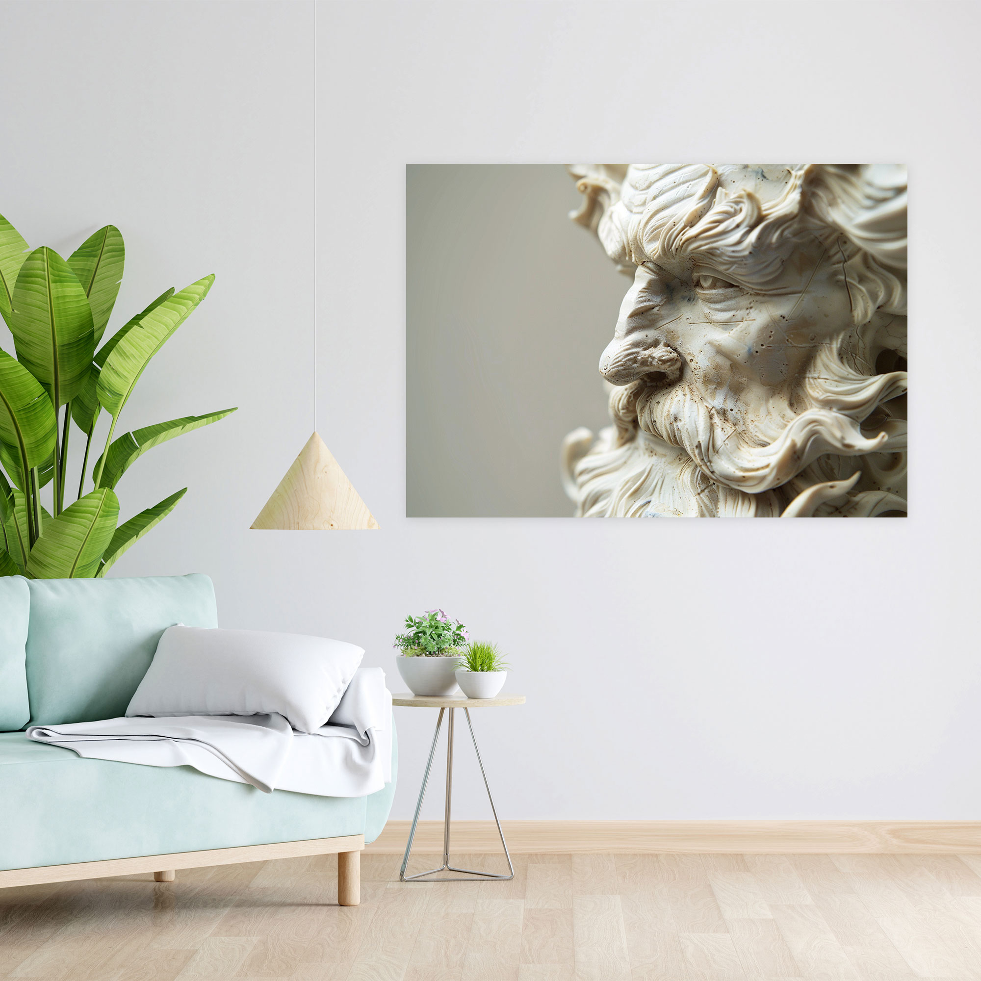 Efsanevi Yaratık Duvar Dekorasyonu - Michelangelo Tarzı Ev Dekorasyonu Duvar Dekorasyonu