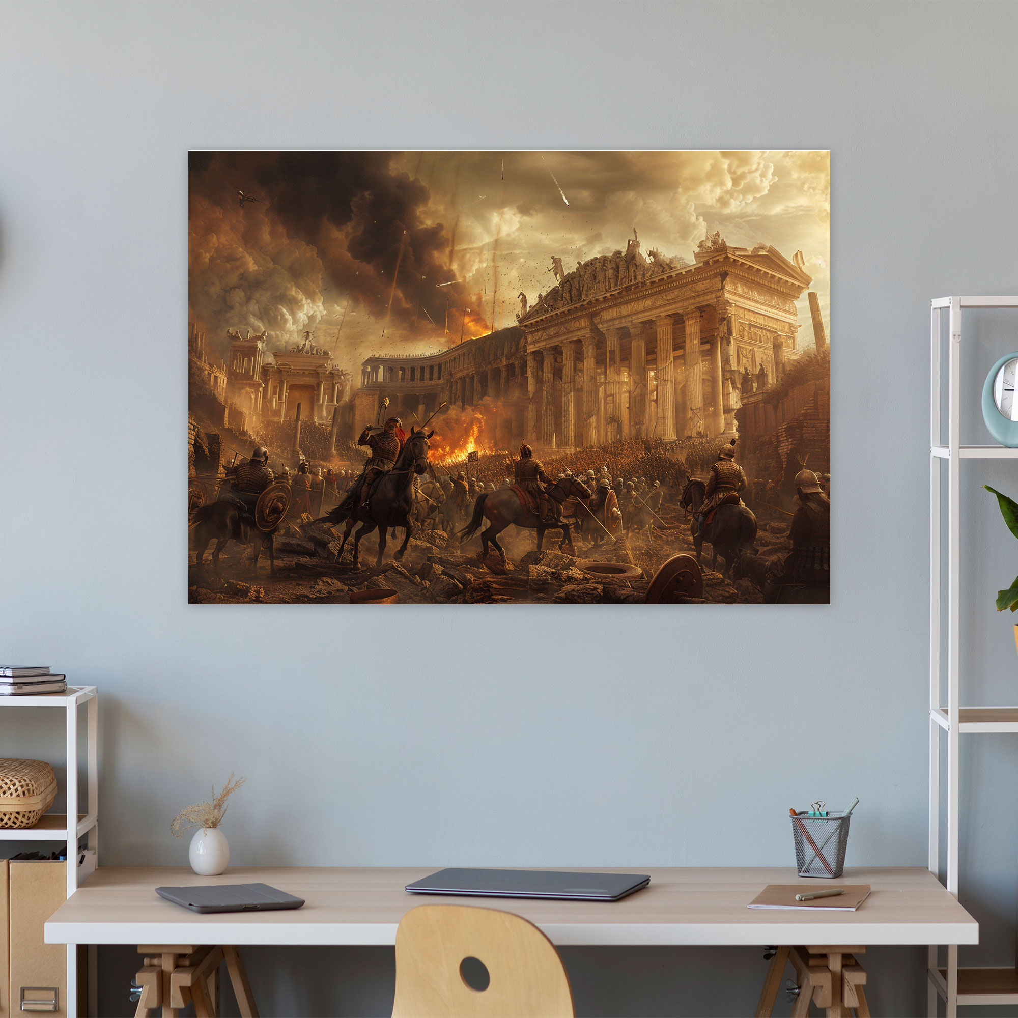 Tarihi Olay Tablo Sanatı - Michelangelo Kanvas Tablo Sanatı Duvar Sanatı Duvar Dekorasyonu
