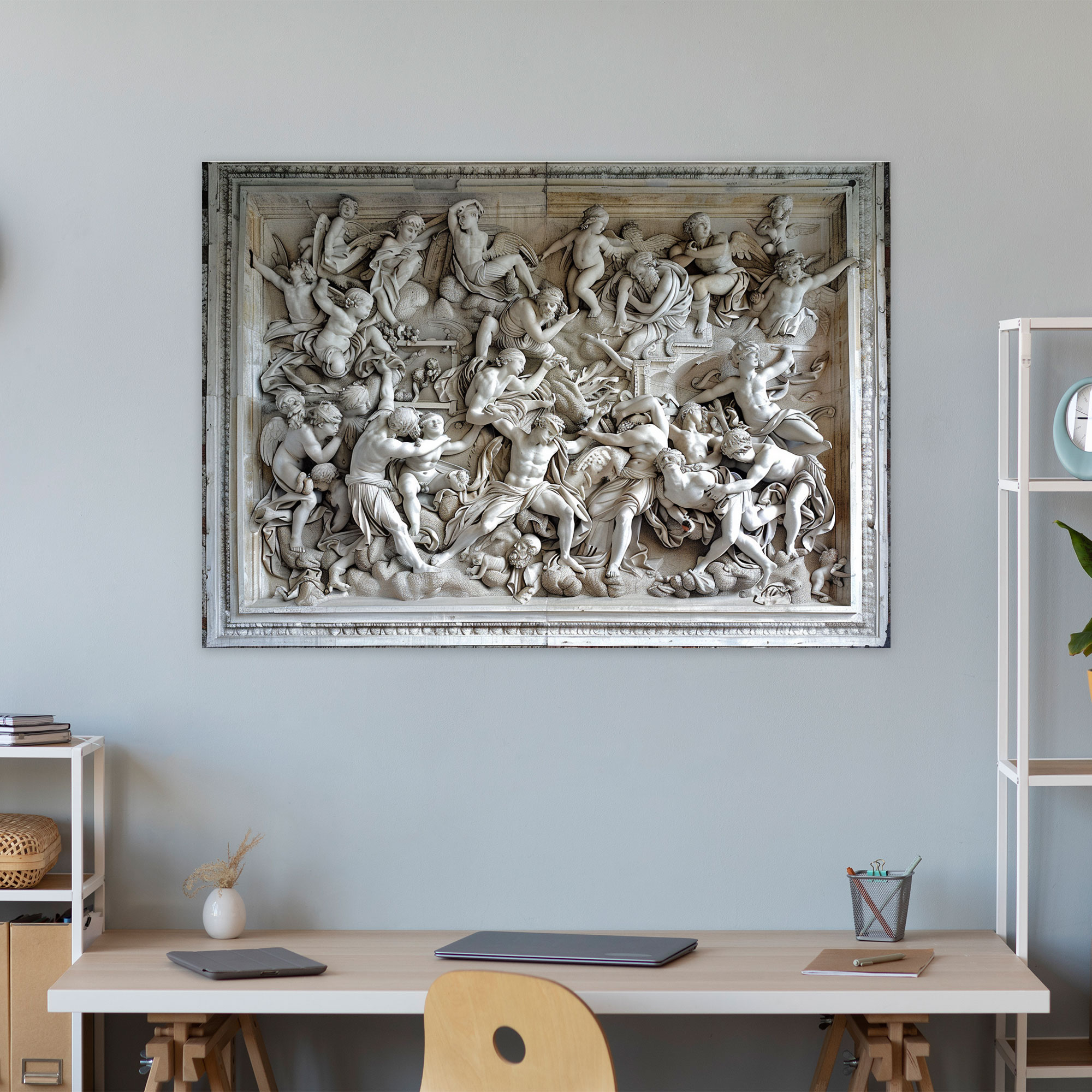Michelangelo Canvas Print - Dramatic Biblical Scenes - Michelangelo, Wall Decoration, Canvas, Canvas Print
