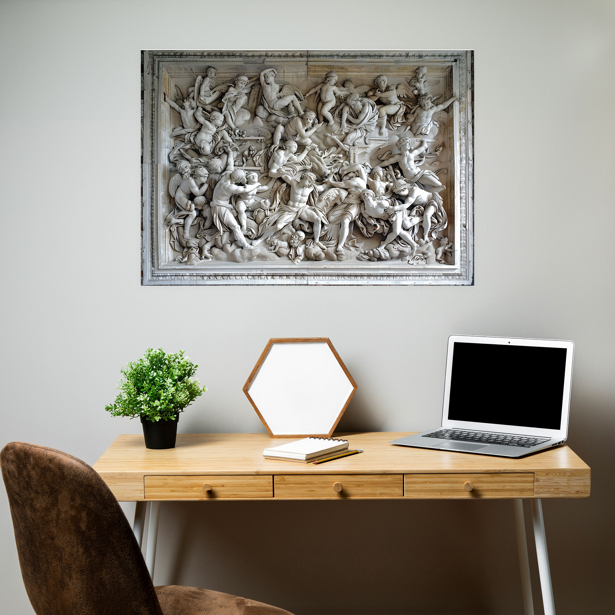 Michelangelo Canvas Print - Dramatic Biblical Scenes - Michelangelo, Wall Decoration, Canvas, Canvas Print