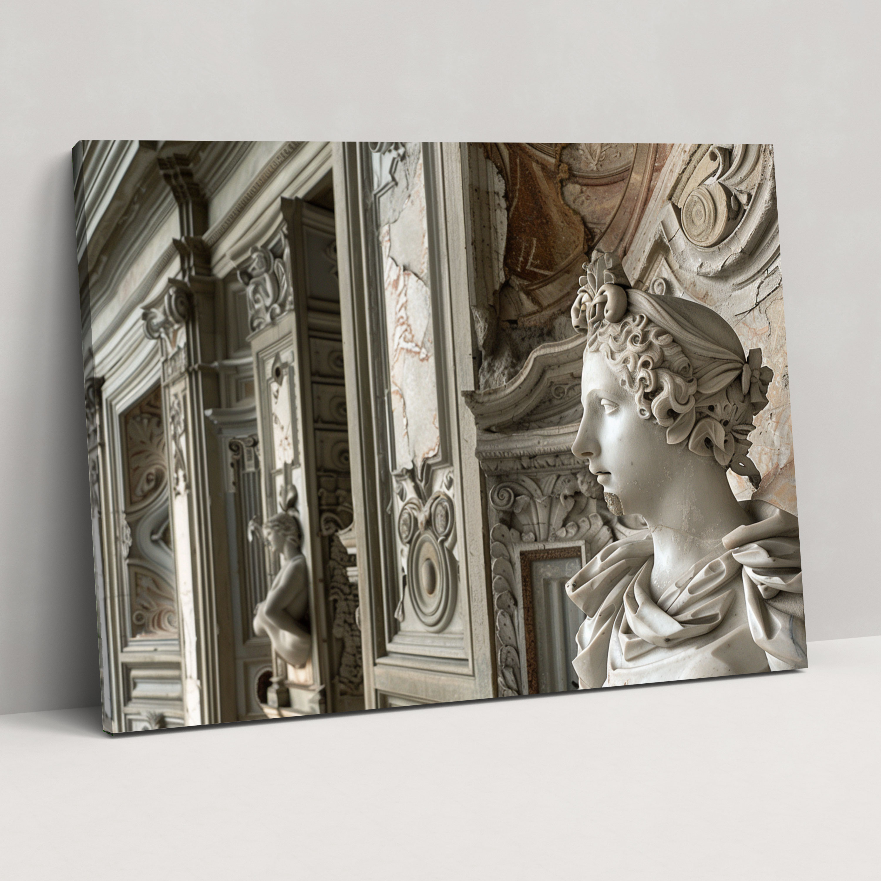 Michelangelo Canvas Print - Architectural Elements In A Historical Setting - Michelangelo, Michelangelo, Canvas Print, Wall Art