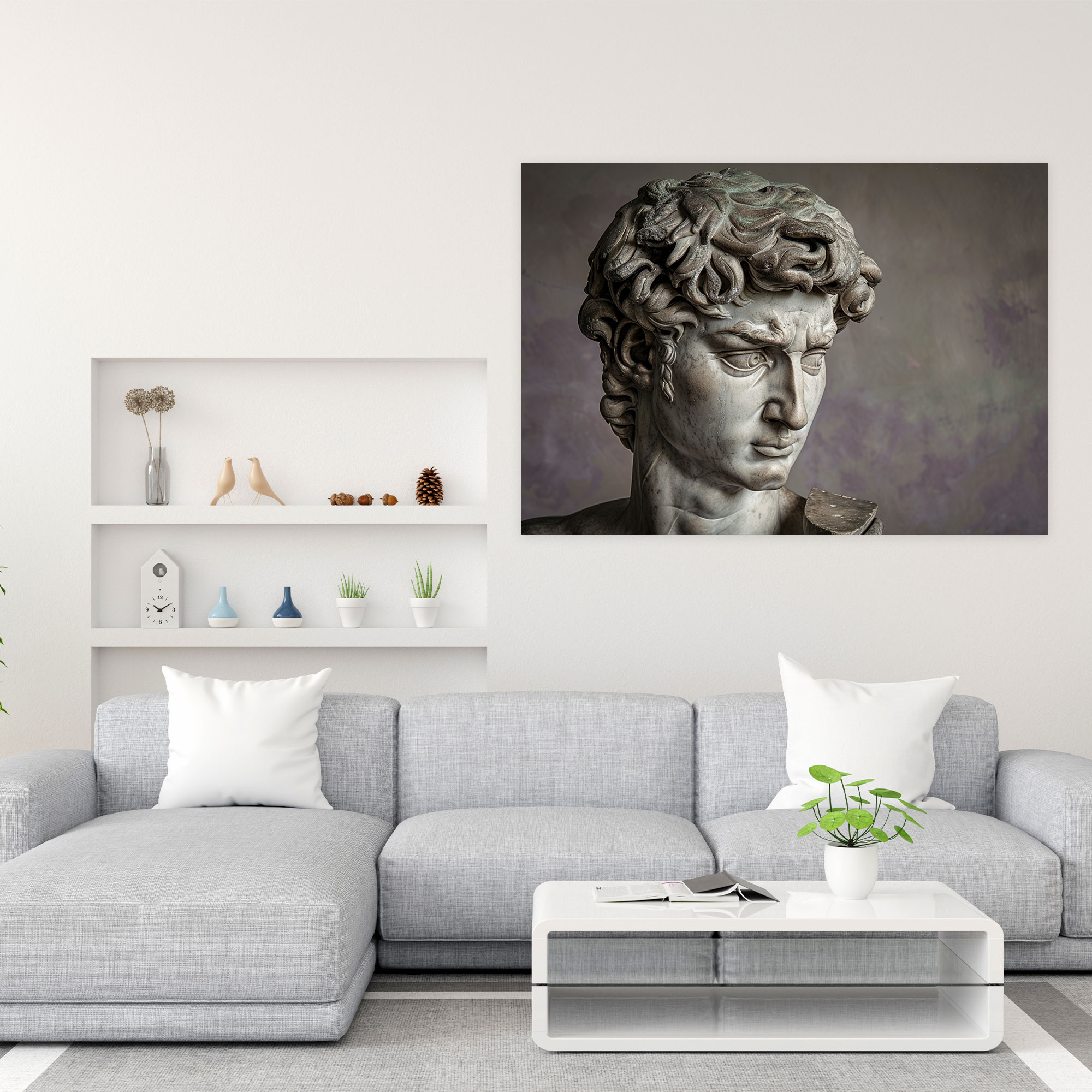 Michelangelo Iconic Statue Wall Art - Michelangelo, Wall Art, Canvas Print, Wall Decoration