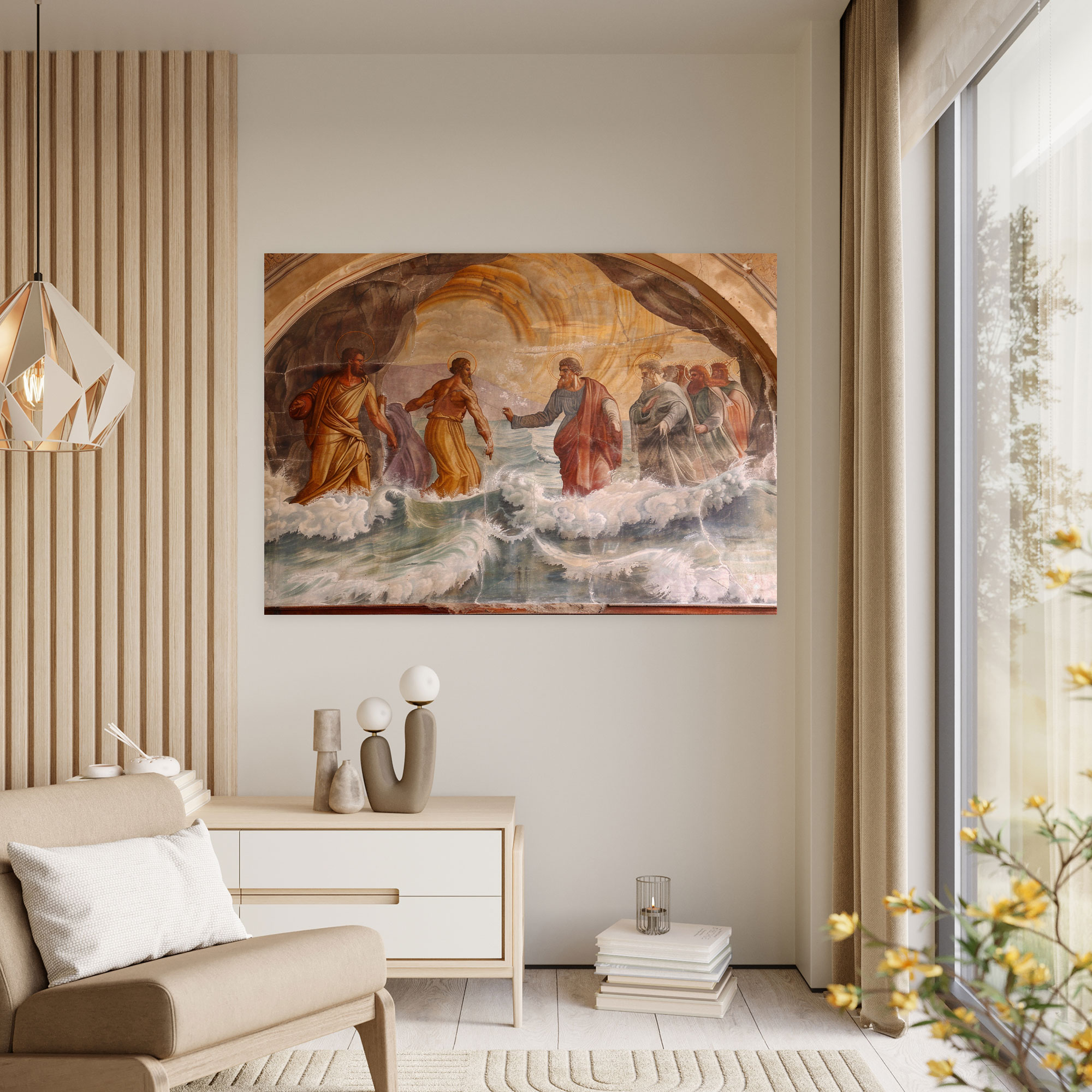 Michelangelo Biblical Scenes Canvas Print - Michelangelo, Wall Art, Canvas Wall Art, Canvas