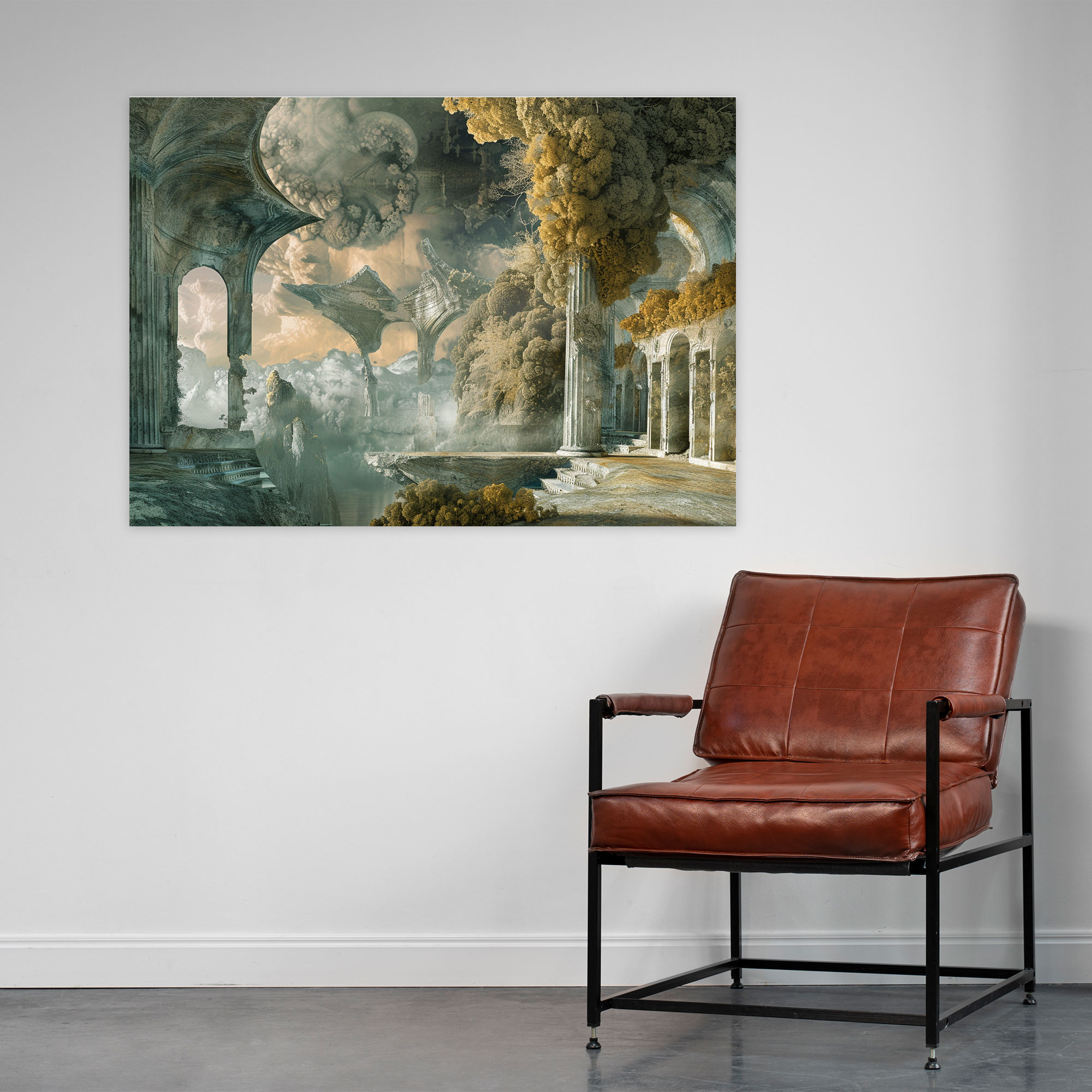 Michelangelo Dreamlike Landscapes Canvas Print - Michelangelo, Canvas Wall Art, Wall Art, Canvas