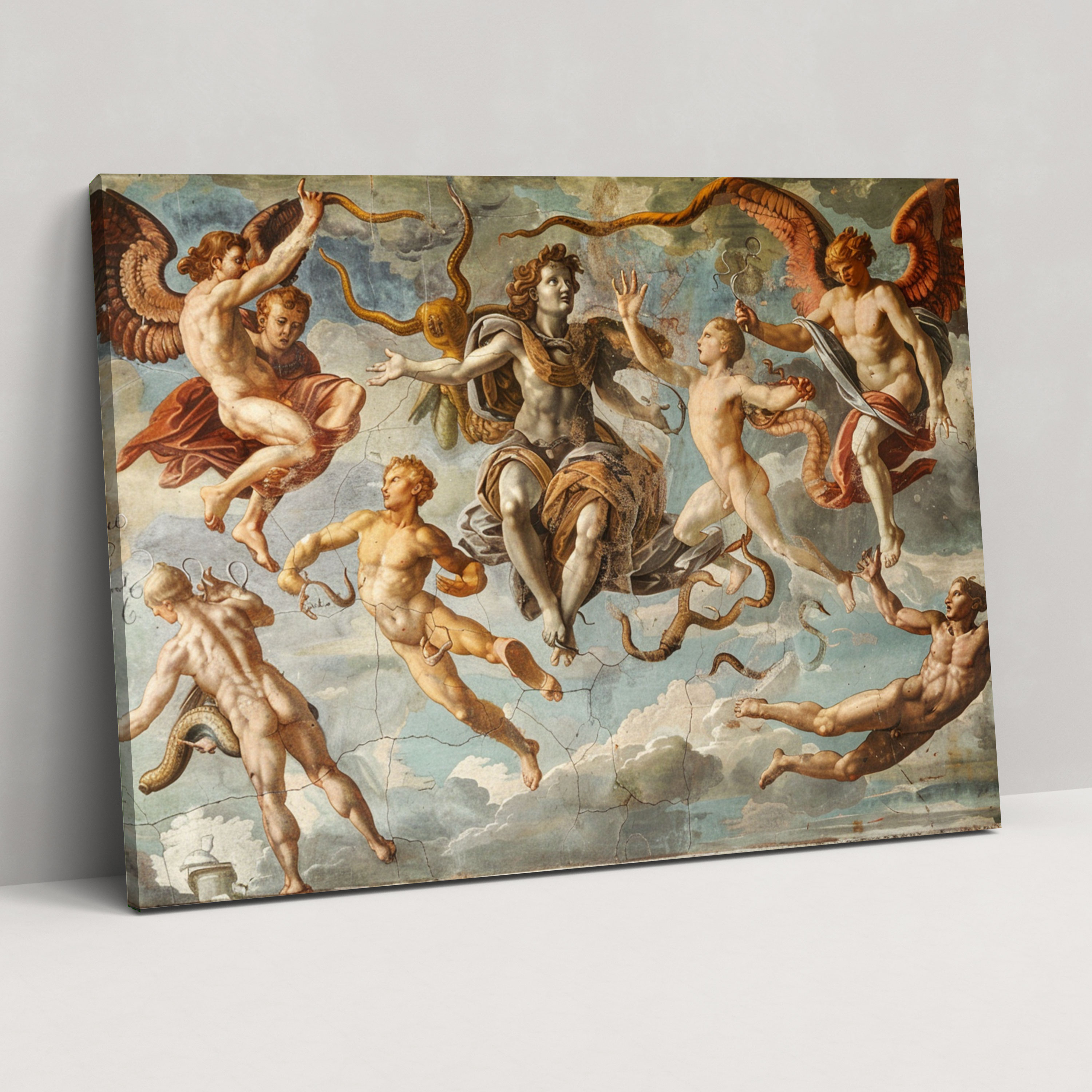 Michelangelo Mythological Scenes Wall Art - Michelangelo, Michelangelo, Wall Decoration, Canvas Print