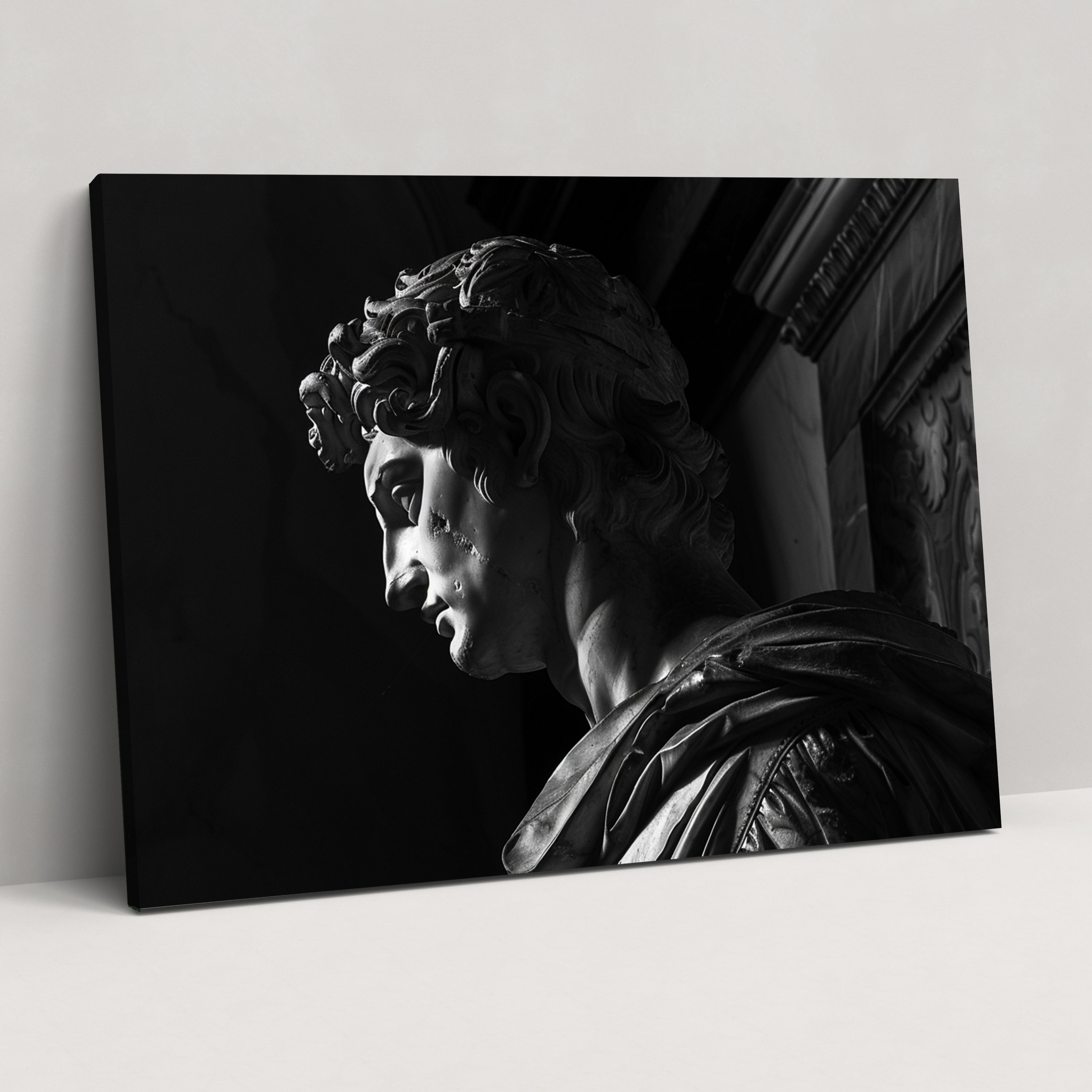 Michelangelo Chiaroscuro Effect Wall Decoration - Michelangelo, Michelangelo, Canvas Print, Canvas