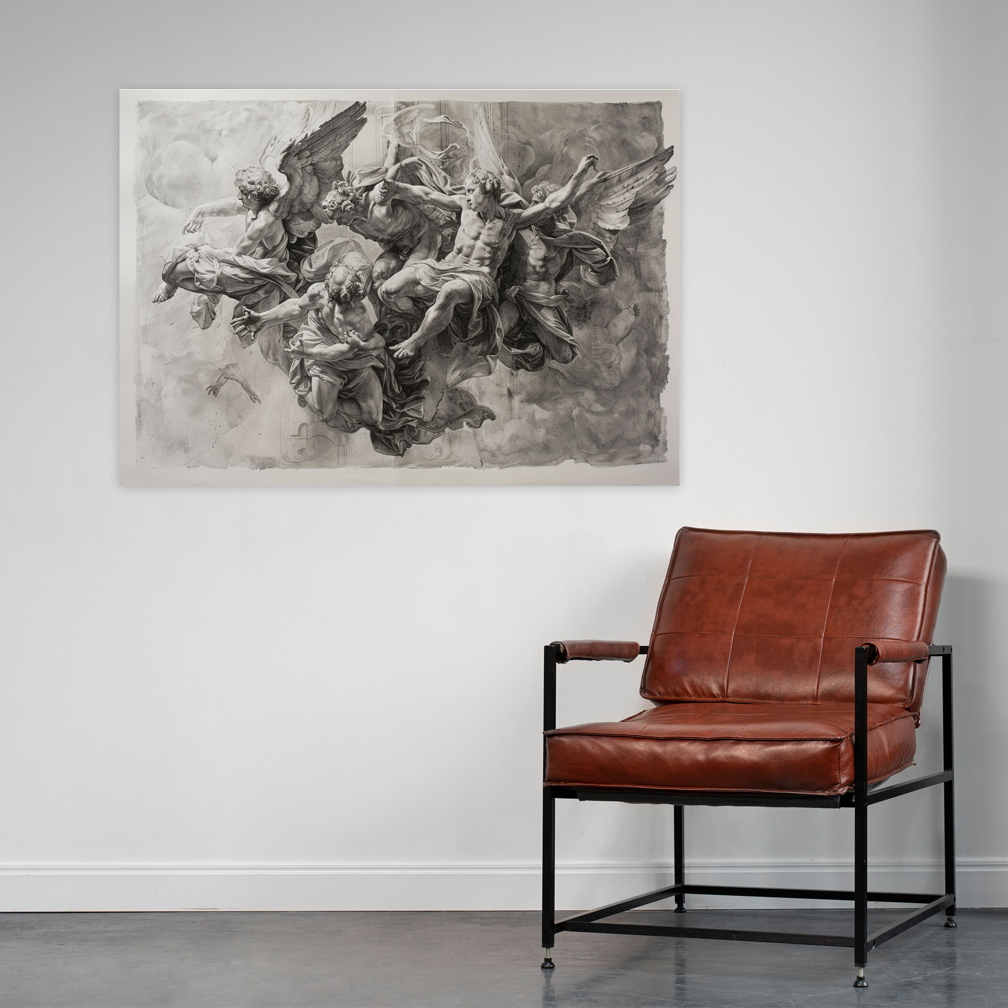 Michelangelo Powerful Figures Wall Art - Michelangelo, Wall Decoration, Decor Accents, Canvas Print