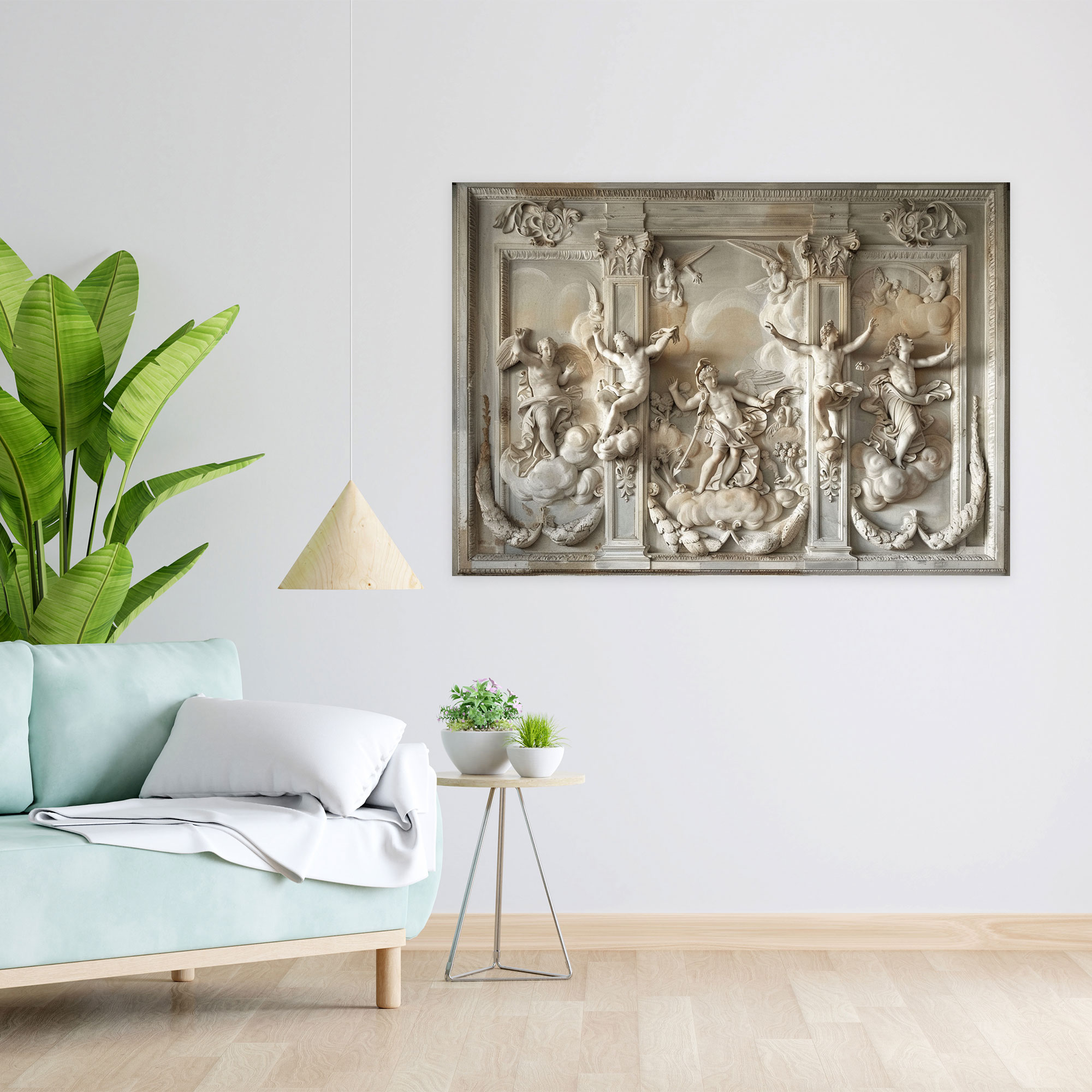 Michelangelo Divine Figures Wall Decoration - Michelangelo, Wall Art, Canvas, Home Decoration
