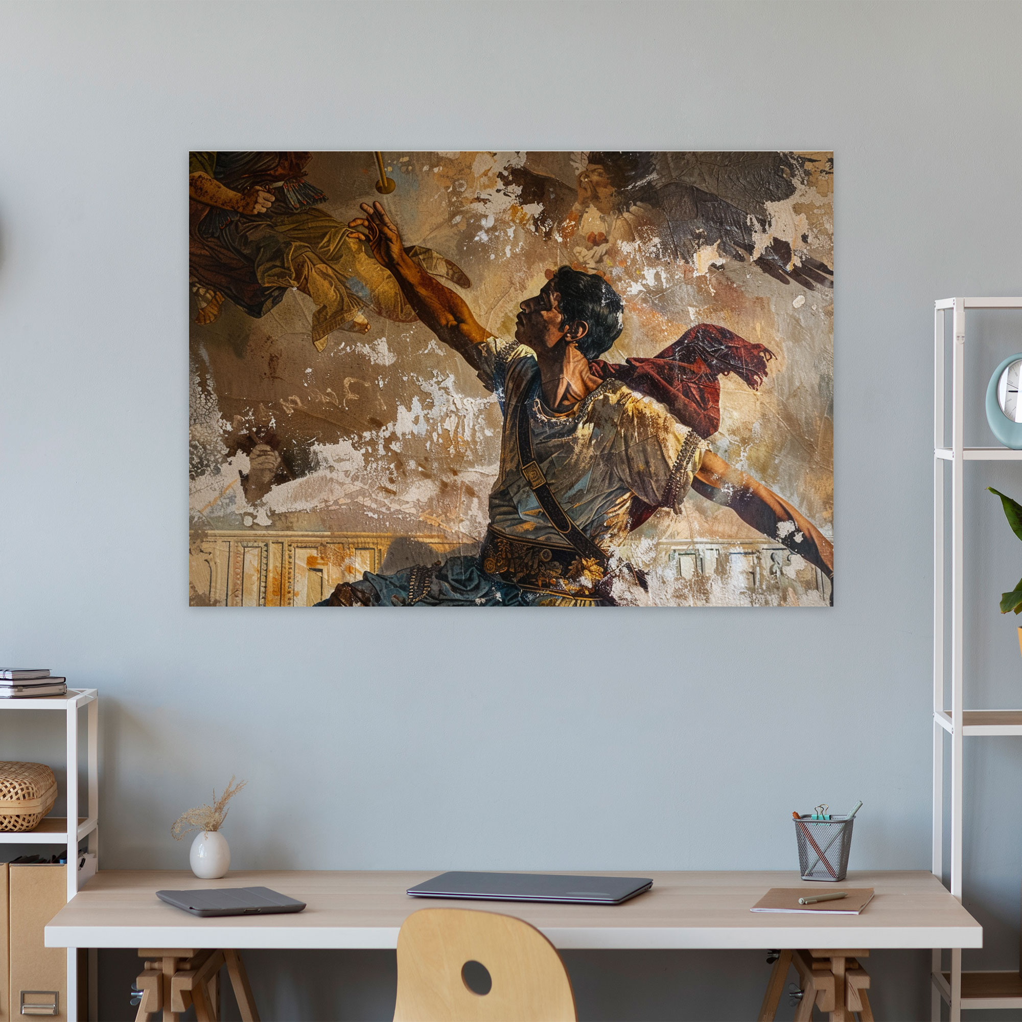 Michelangelo Powerful Expressions Wall Decoration - Michelangelo, Canvas Wall Art, Canvas, Wall Decoration