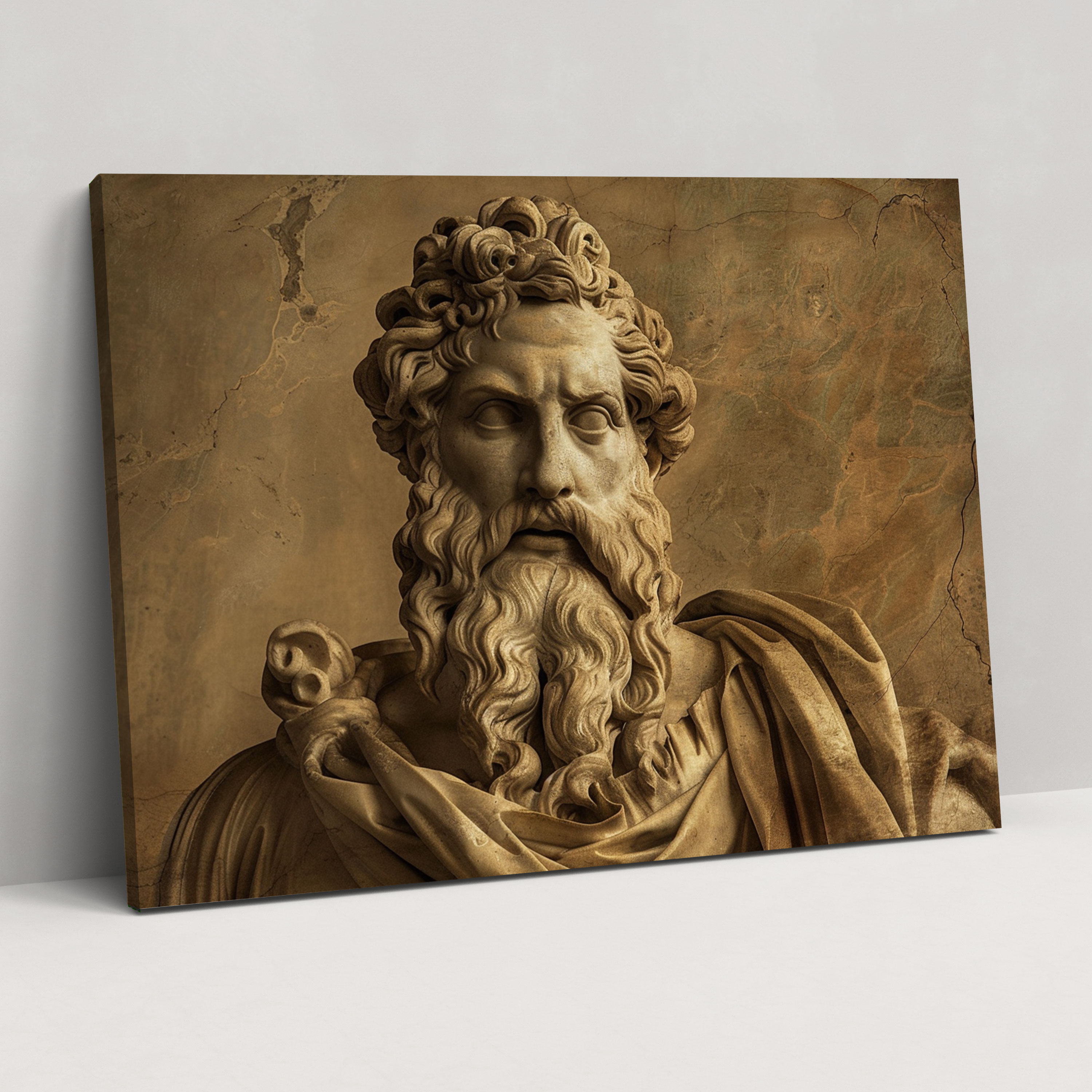 Michelangelo Religious Figure Canvas Print - Michelangelo, Canvas Wall Art, Wall Art, Canvas
