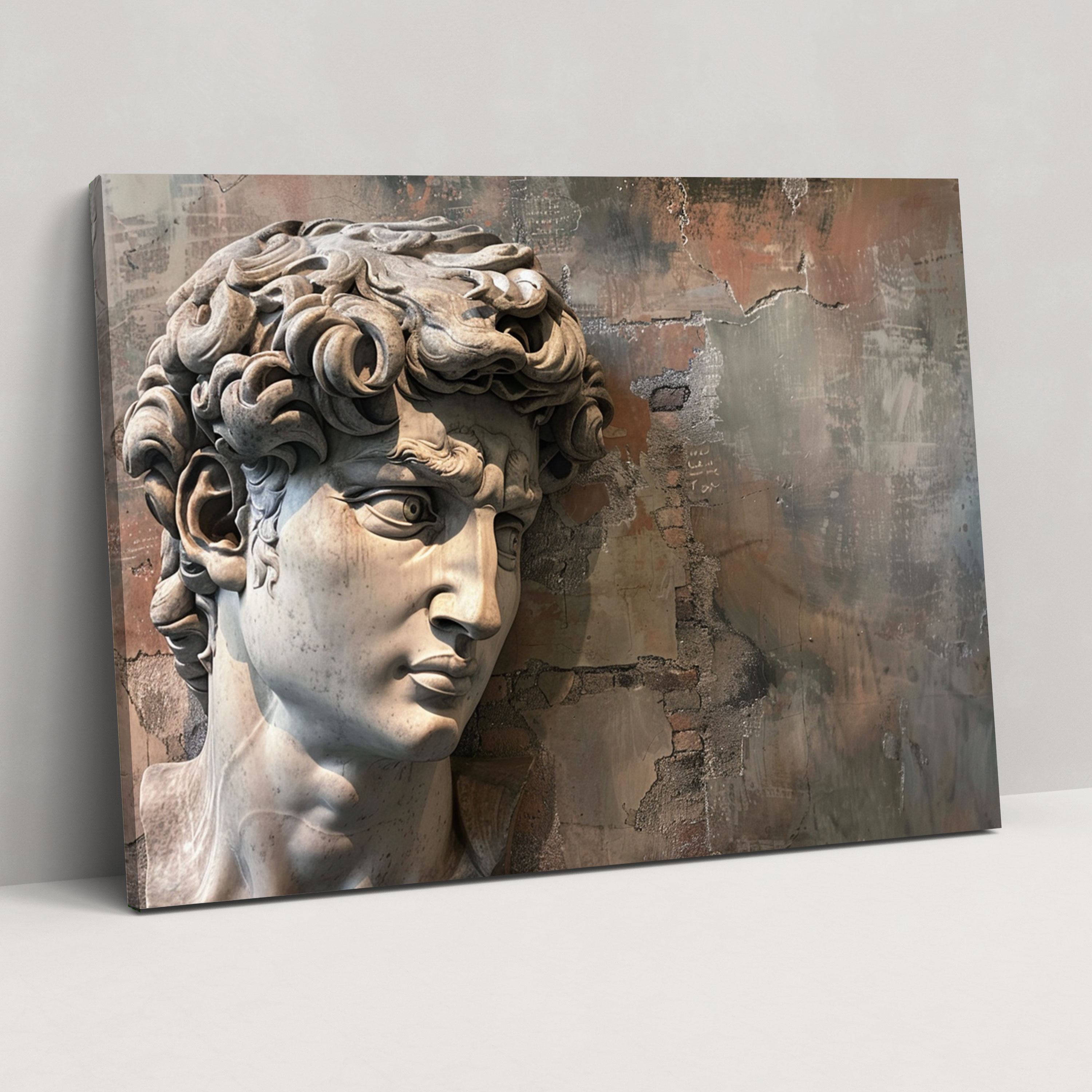 Michelangelo Iconic Sculpture Wall Art - Michelangelo, Wall Decoration, Canvas, Home Decoration