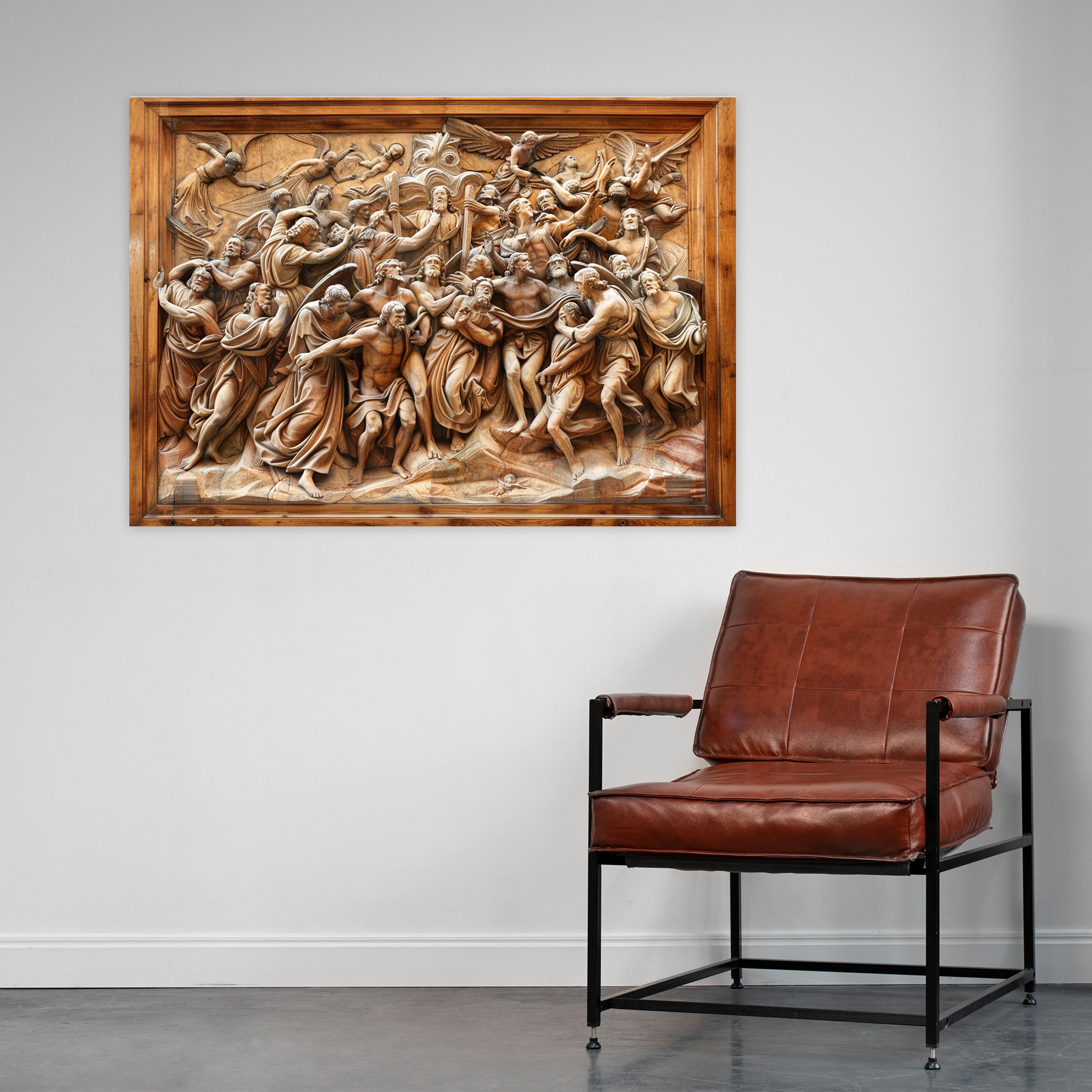 Michelangelo Dramatic Biblical Scene Wall Decoration - Michelangelo, Canvas Wall Art, Michelangelo, Wall Decoration