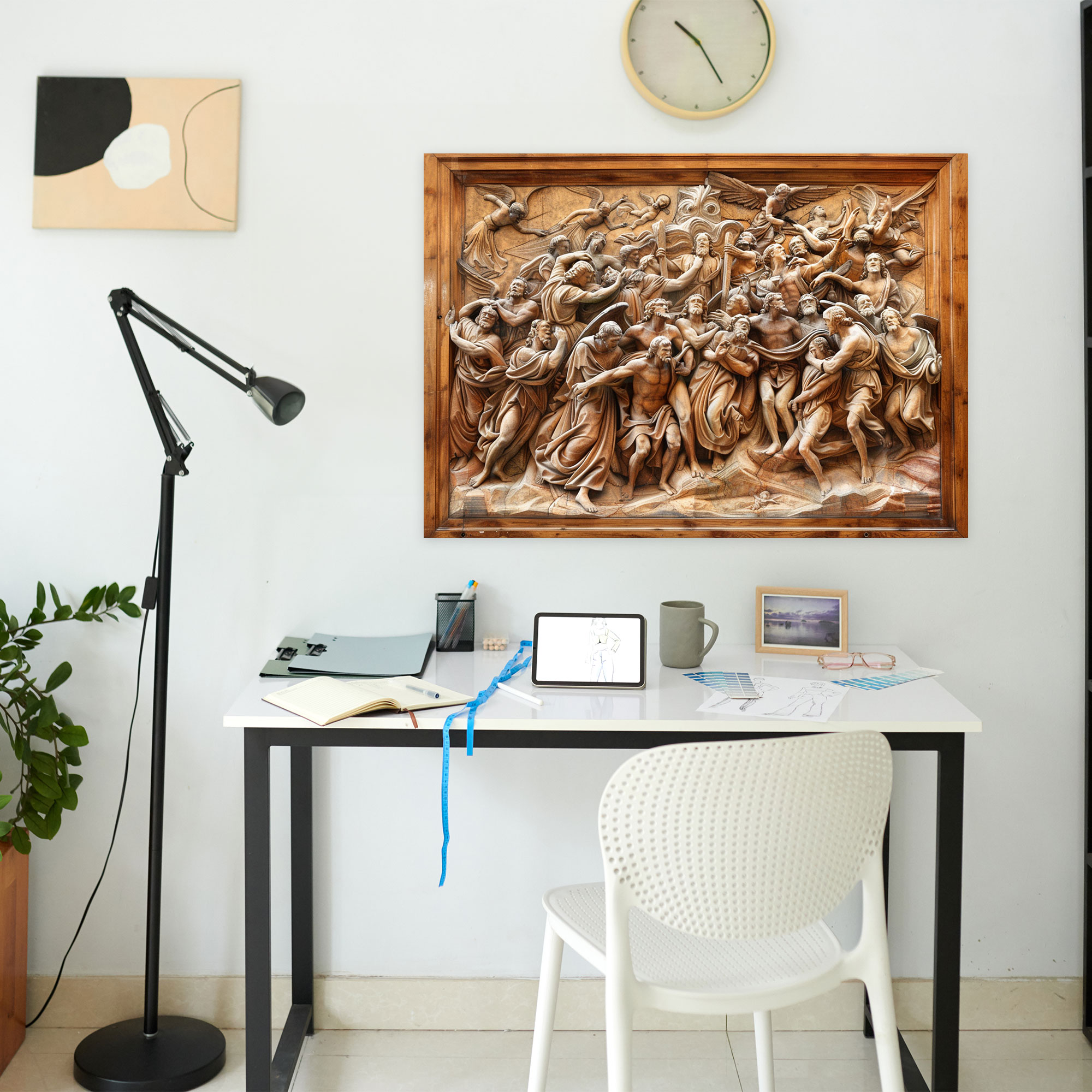 Michelangelo Dramatic Biblical Scene Wall Decoration - Michelangelo, Canvas Wall Art, Michelangelo, Wall Decoration