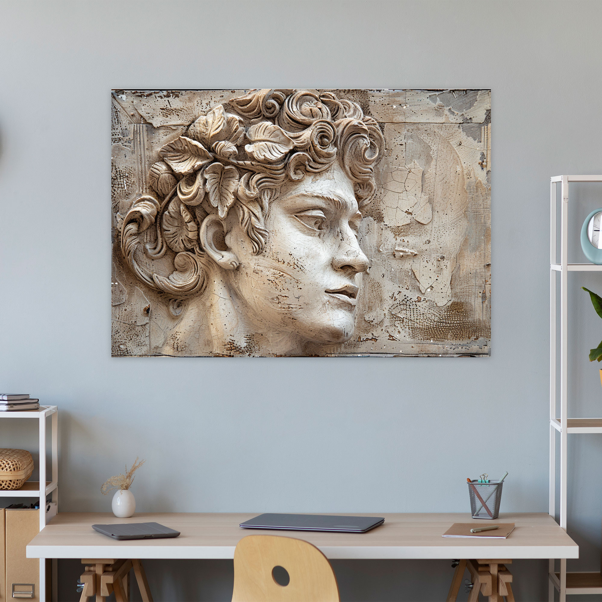 Michelangelo Mythical Figure Wall Art - Michelangelo, Canvas, Canvas Wall Art, Wall Decoration
