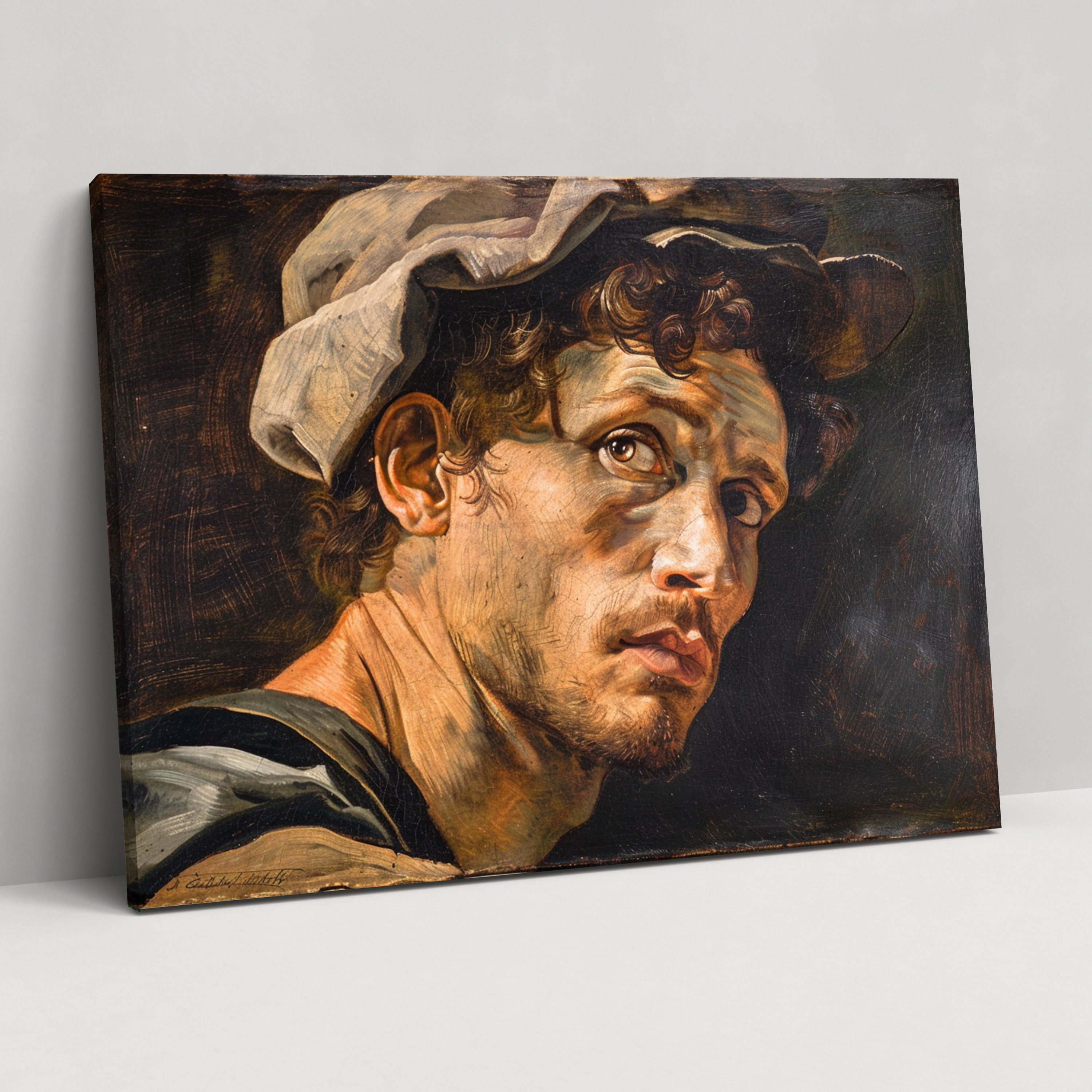 Michelangelo Canvas Print - Dramatic Portrait - Michelangelo, Canvas Wall Art, Home Decoration, Canvas