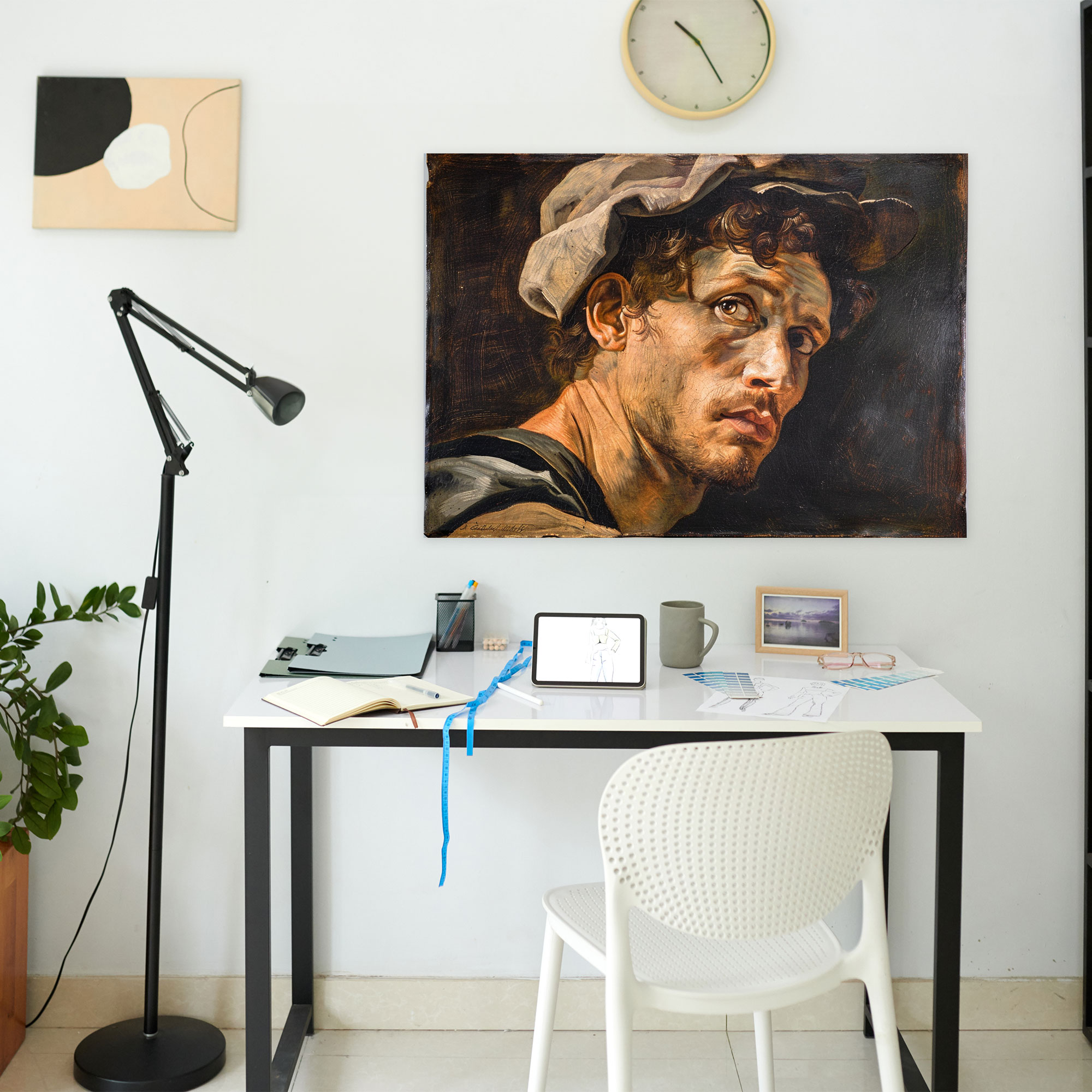 Michelangelo Canvas Print - Dramatic Portrait - Michelangelo, Canvas Wall Art, Home Decoration, Canvas