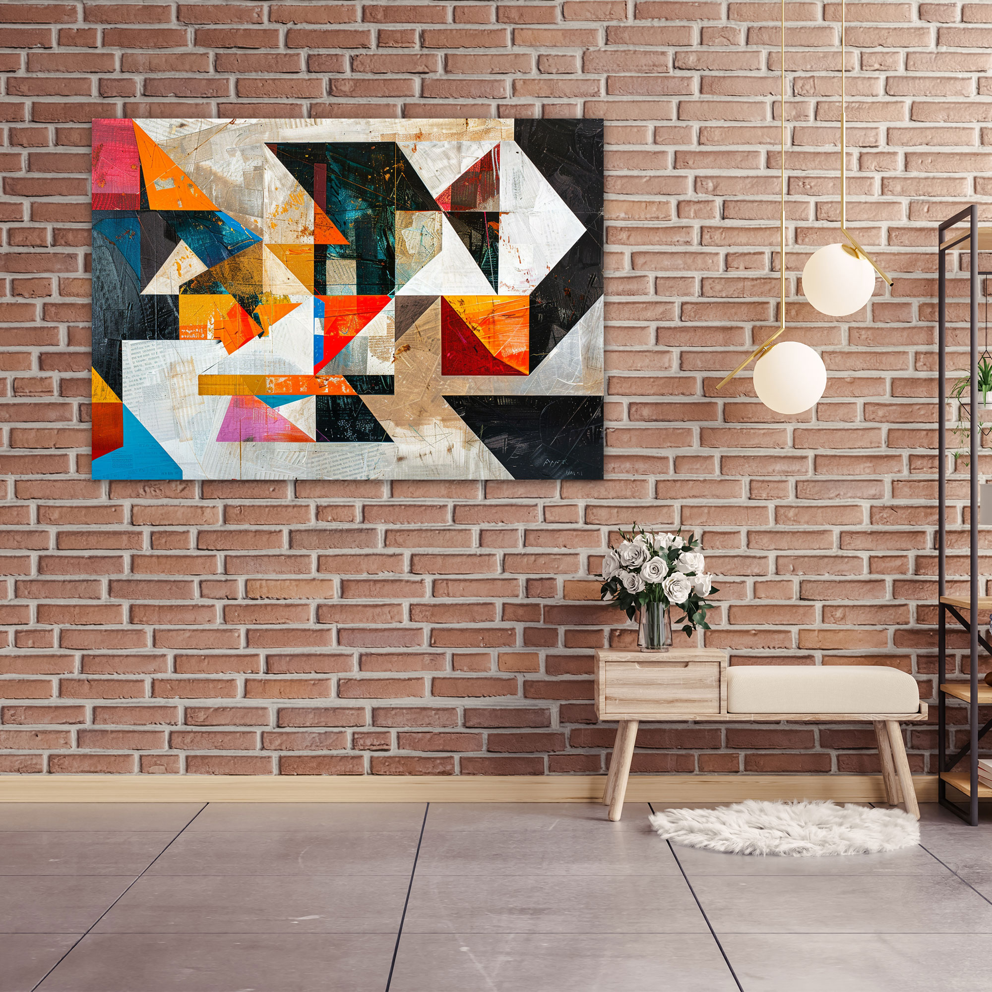 Michelangelo Abstract Canvas Print - Michelangelo, Canvas Print, Canvas, Wall Art
