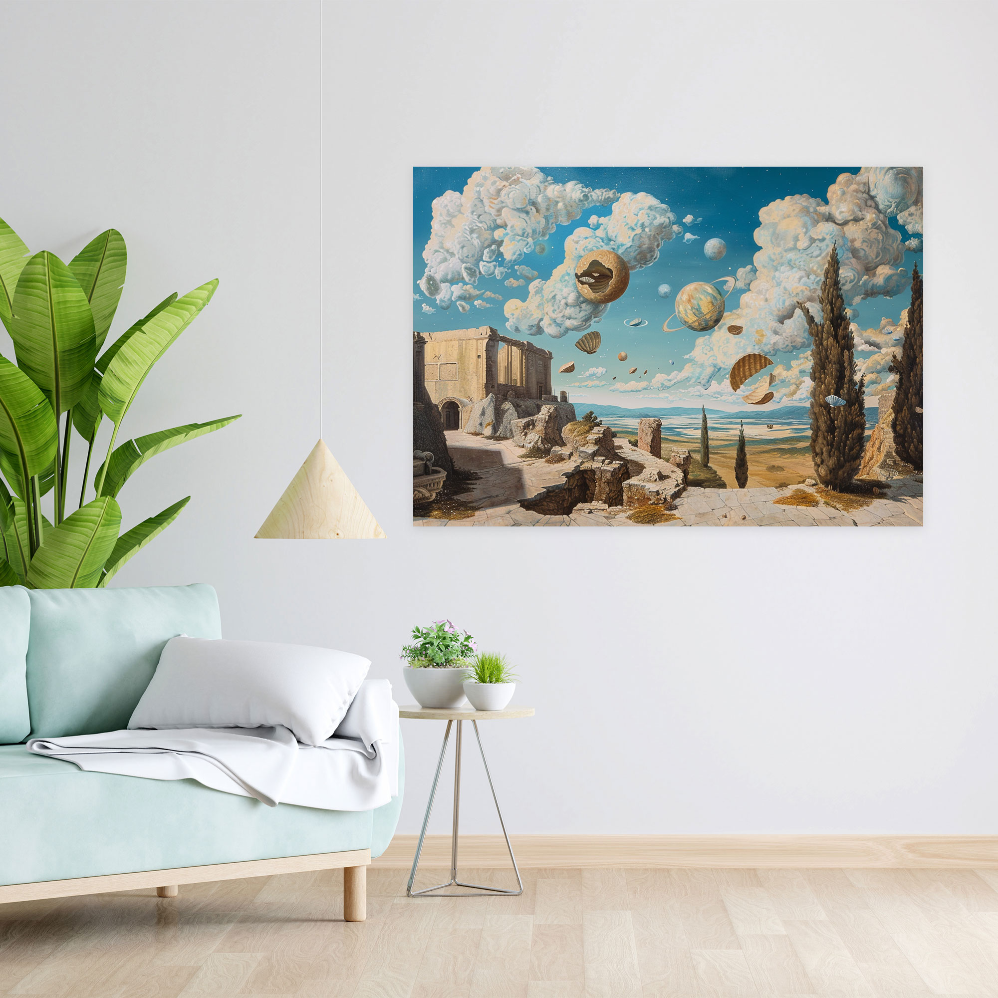 Michelangelo Surreal Wall Art - Michelangelo, Canvas Print, Home Decoration, Wall Art