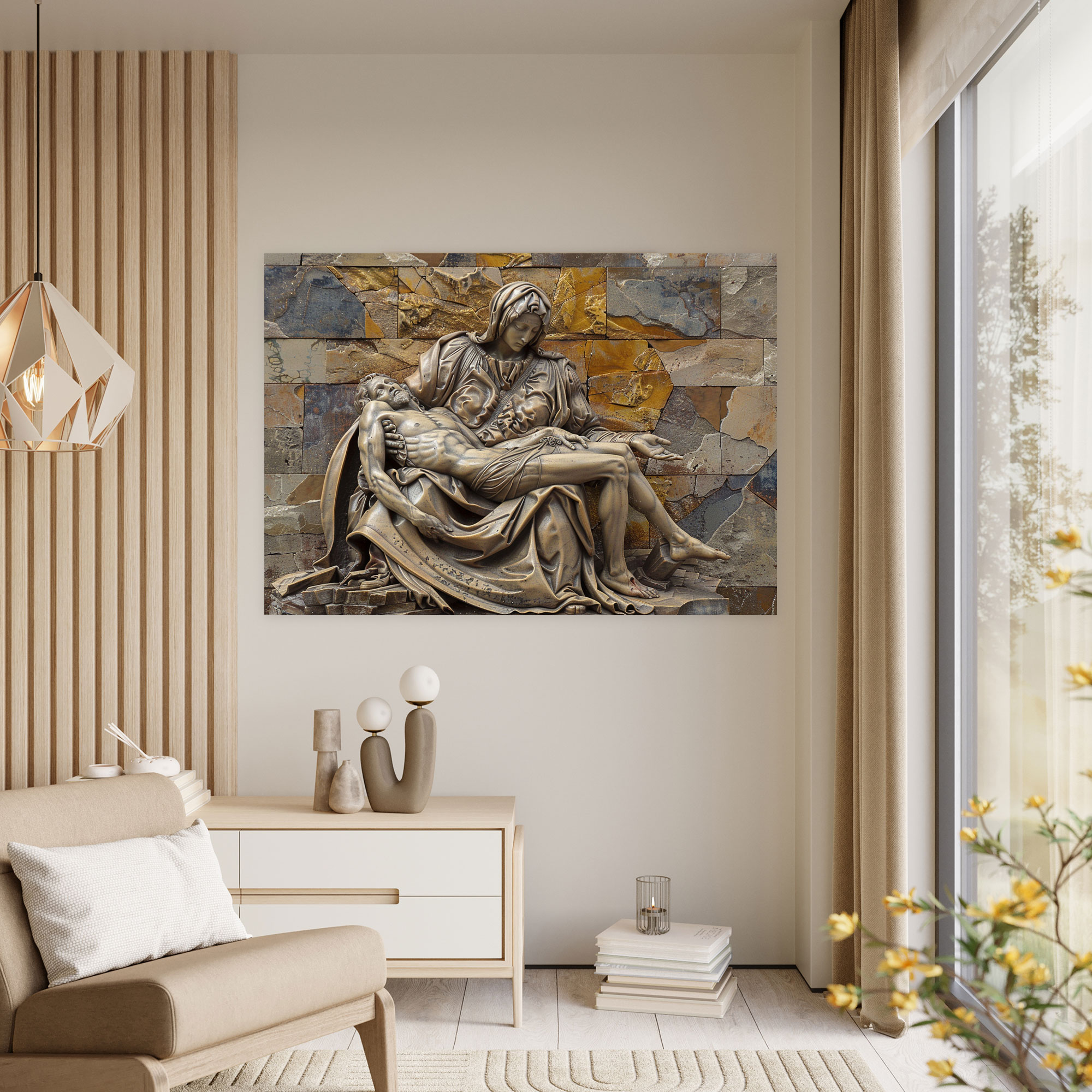 Michelangelo Pieta Wall Art - Michelangelo, Canvas Wall Art, Wall Decoration, Canvas