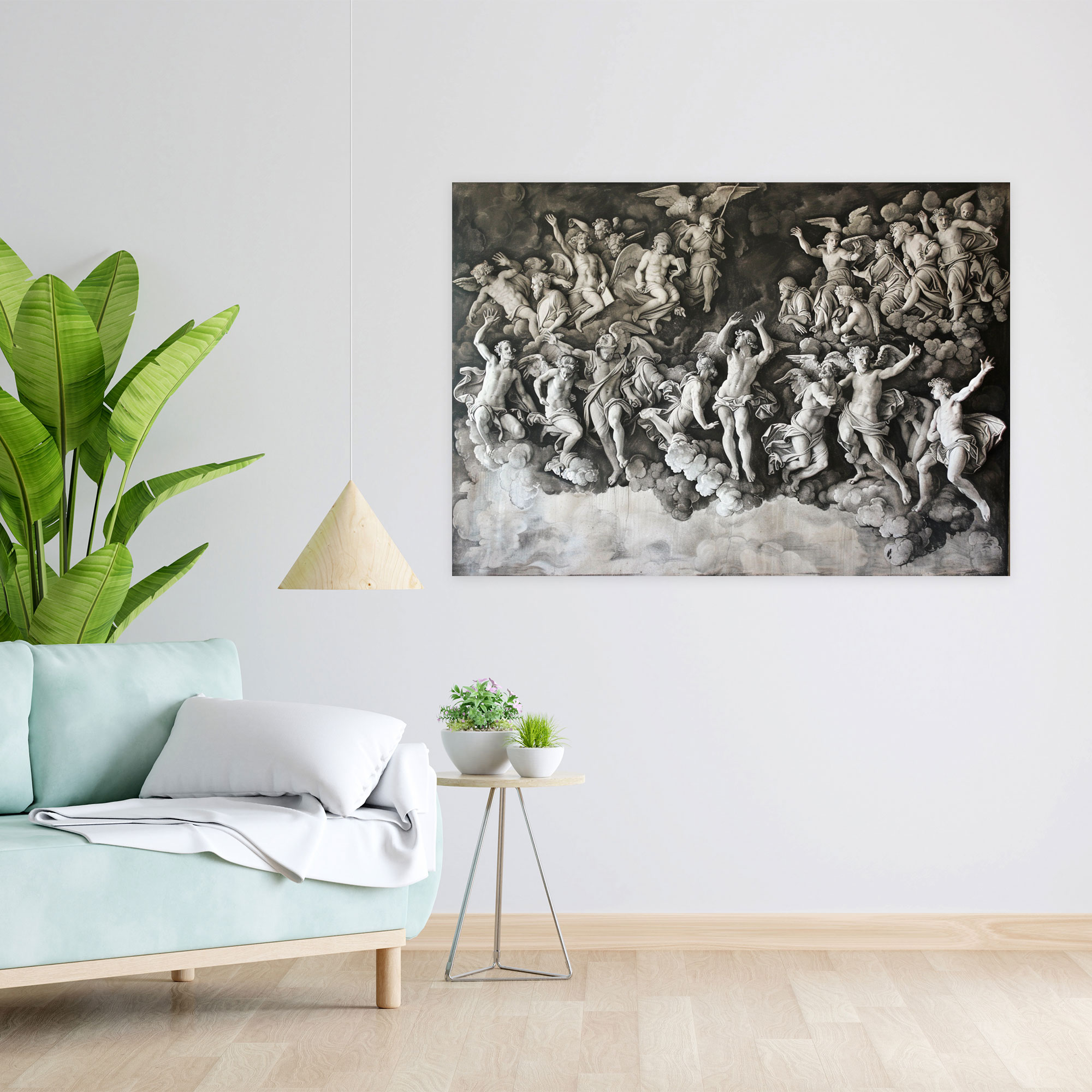 Michelangelo Last Judgment Wall Art - Michelangelo, Wall Decoration, Canvas, Michelangelo