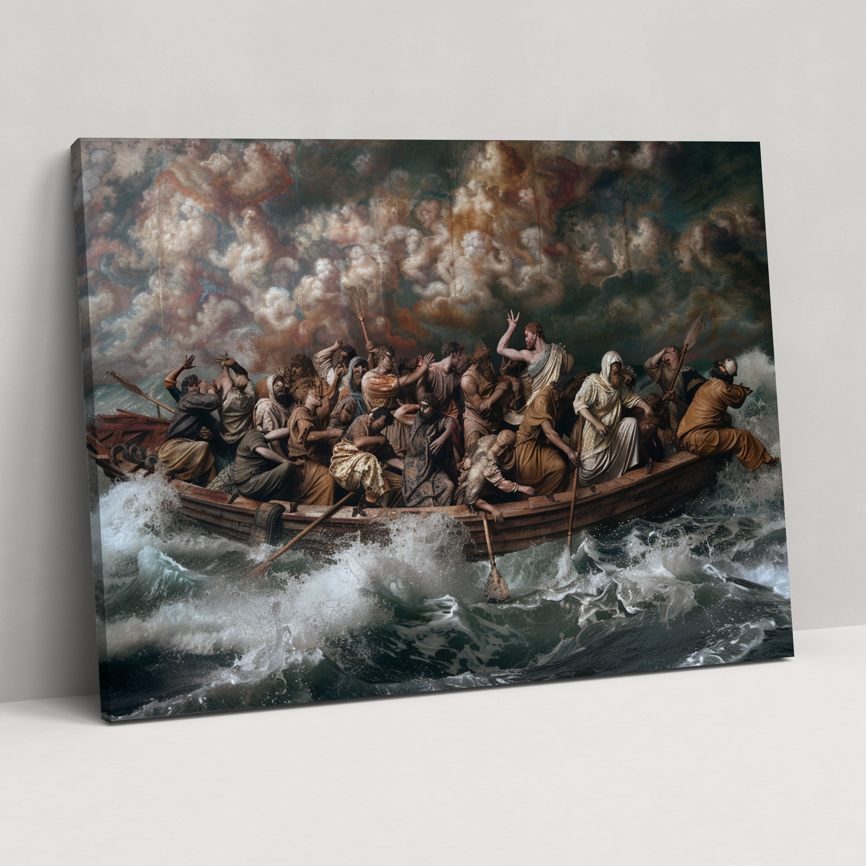 Michelangelo Deluge Canvas Print - Michelangelo, Wall Decoration, Canvas Print, Home Decoration