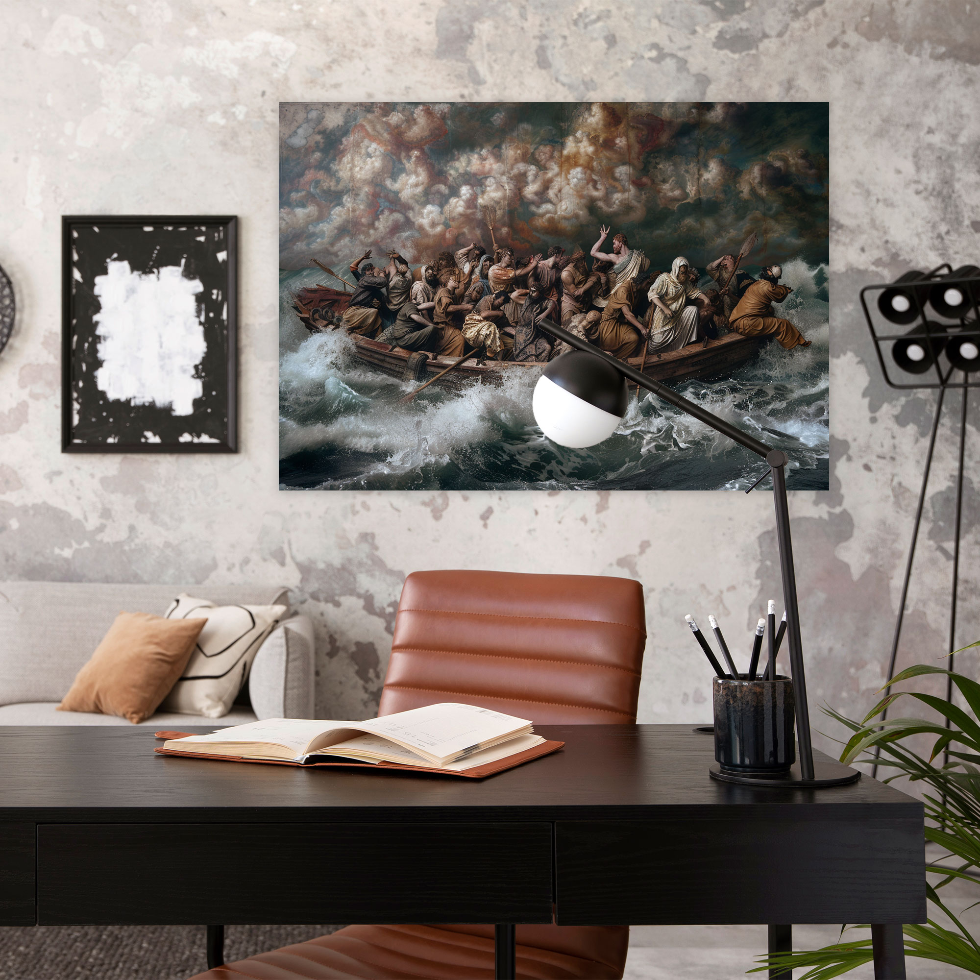 Michelangelo Deluge Canvas Print - Michelangelo, Wall Decoration, Canvas Print, Home Decoration