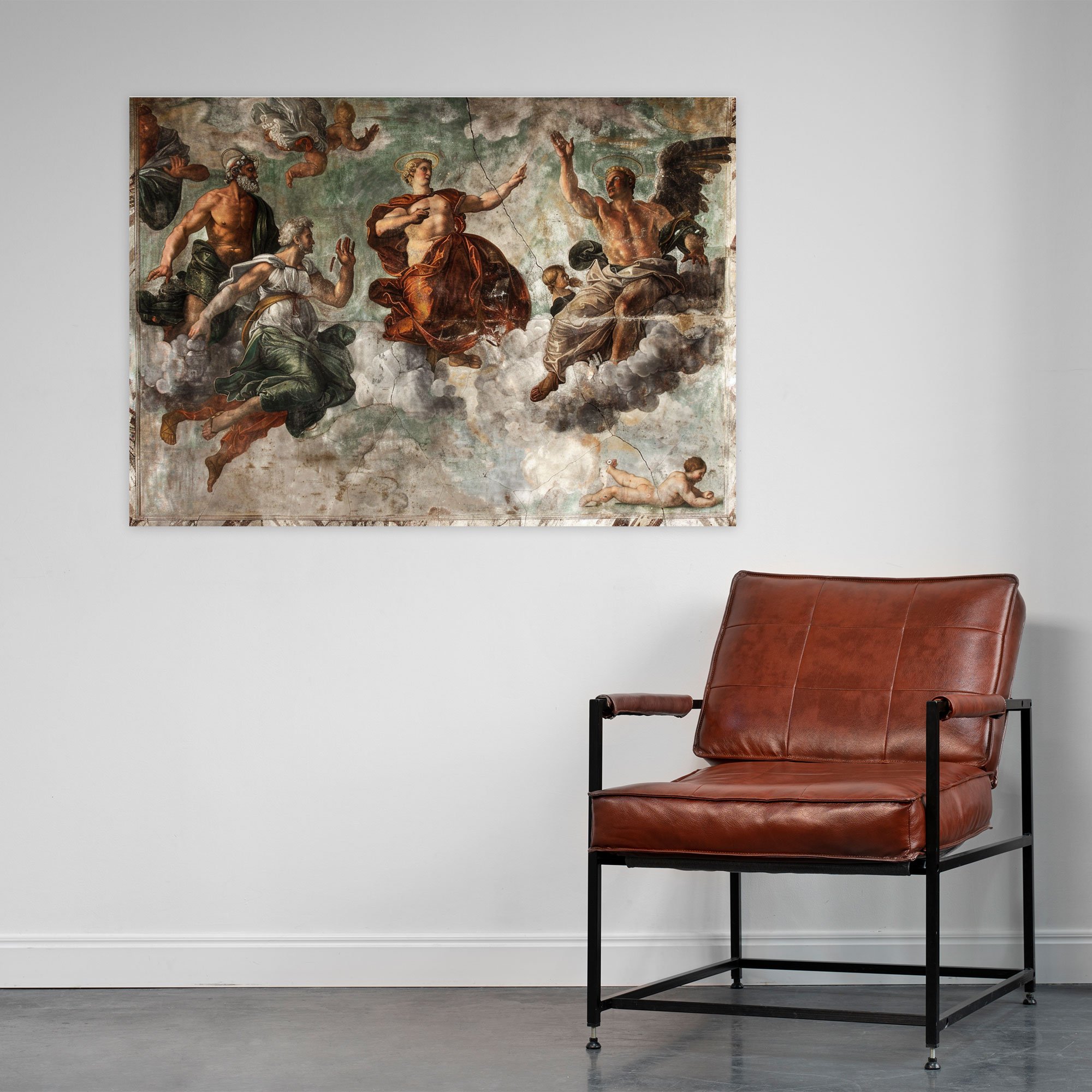 Michelangelo Powerful Figures Canvas Print - Michelangelo, Home Decoration, Michelangelo, Canvas Wall Art