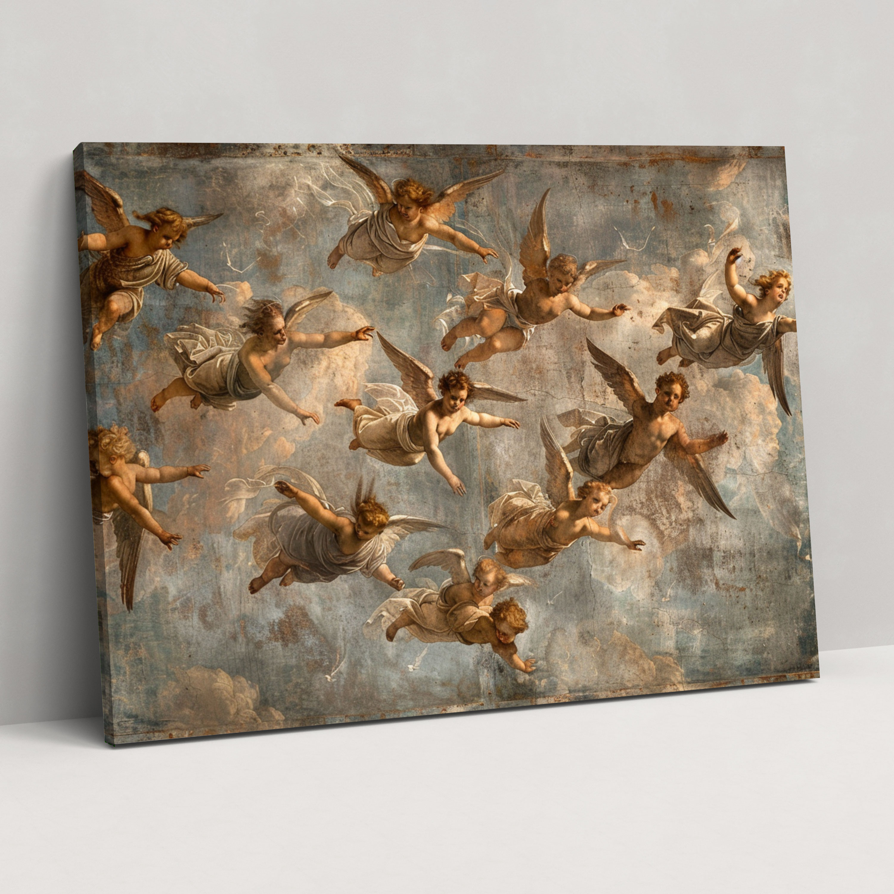 Michelangelo Ethereal Angels Wall Decoration - Michelangelo, Michelangelo, Canvas Print, Canvas