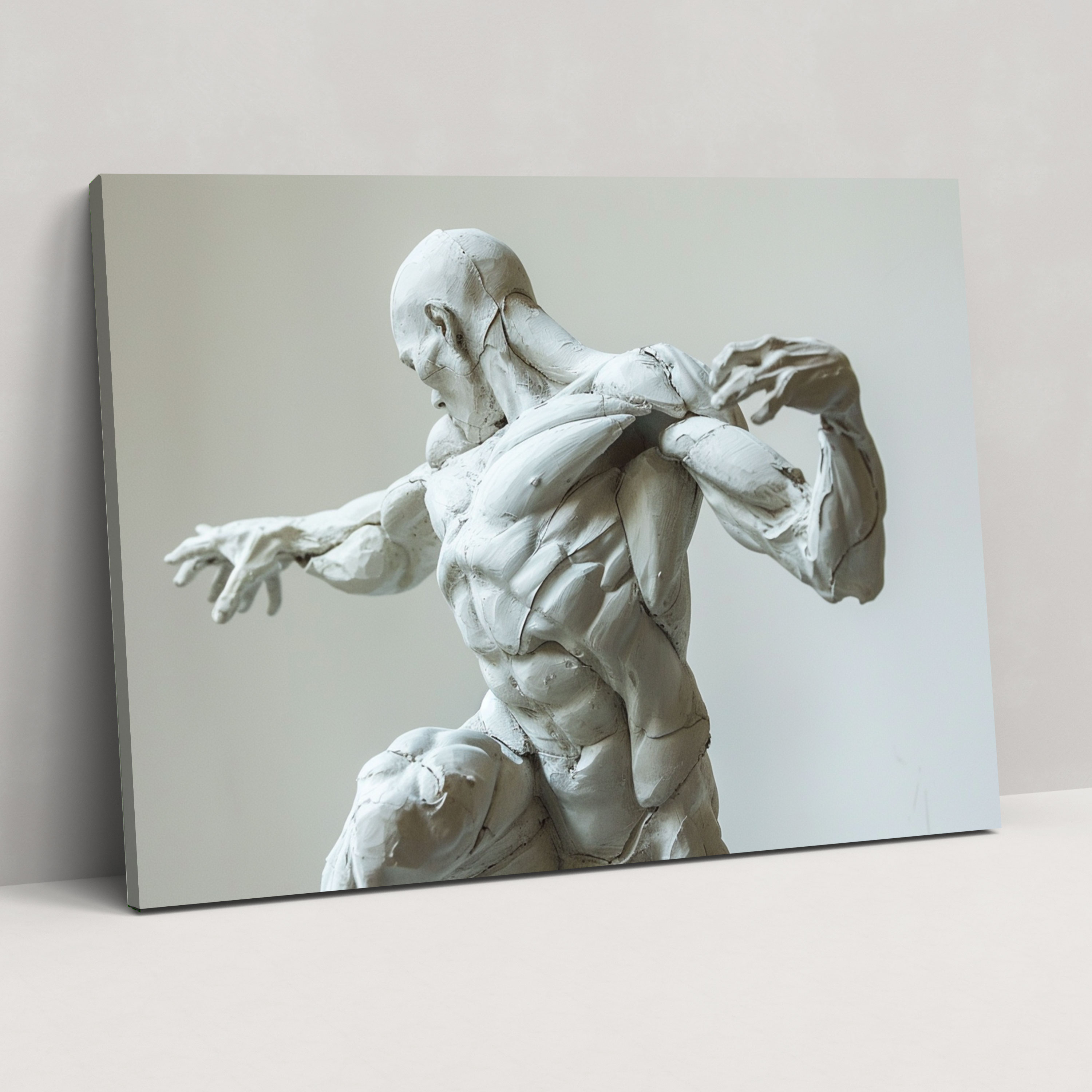 Michelangelo Muscular Figure Canvas Print - Michelangelo, Wall Art, Canvas Wall Art, Michelangelo