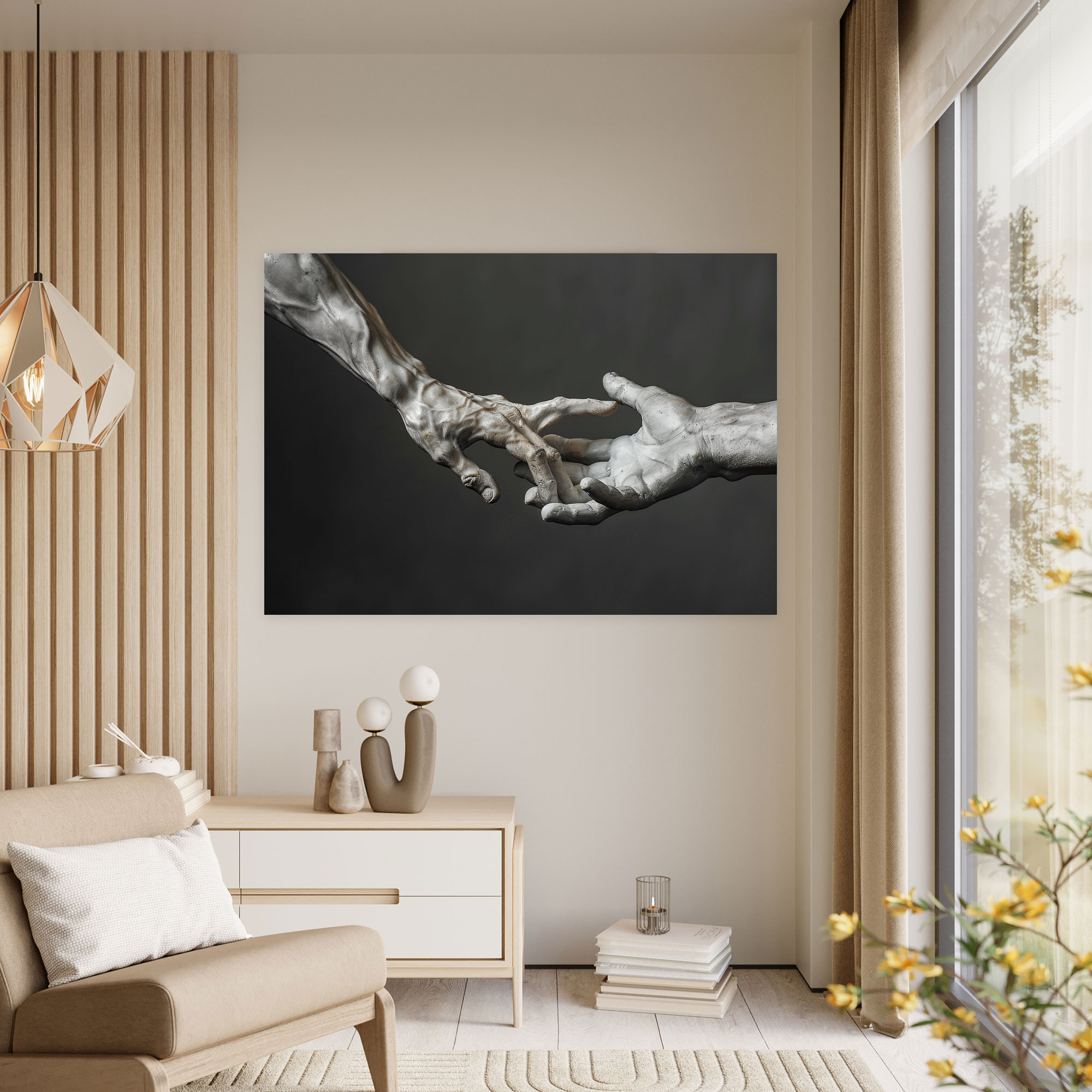 Michelangelo Creation Of Adam Canvas Print - Michelangelo, Canvas Print, Wall Decoration, Michelangelo