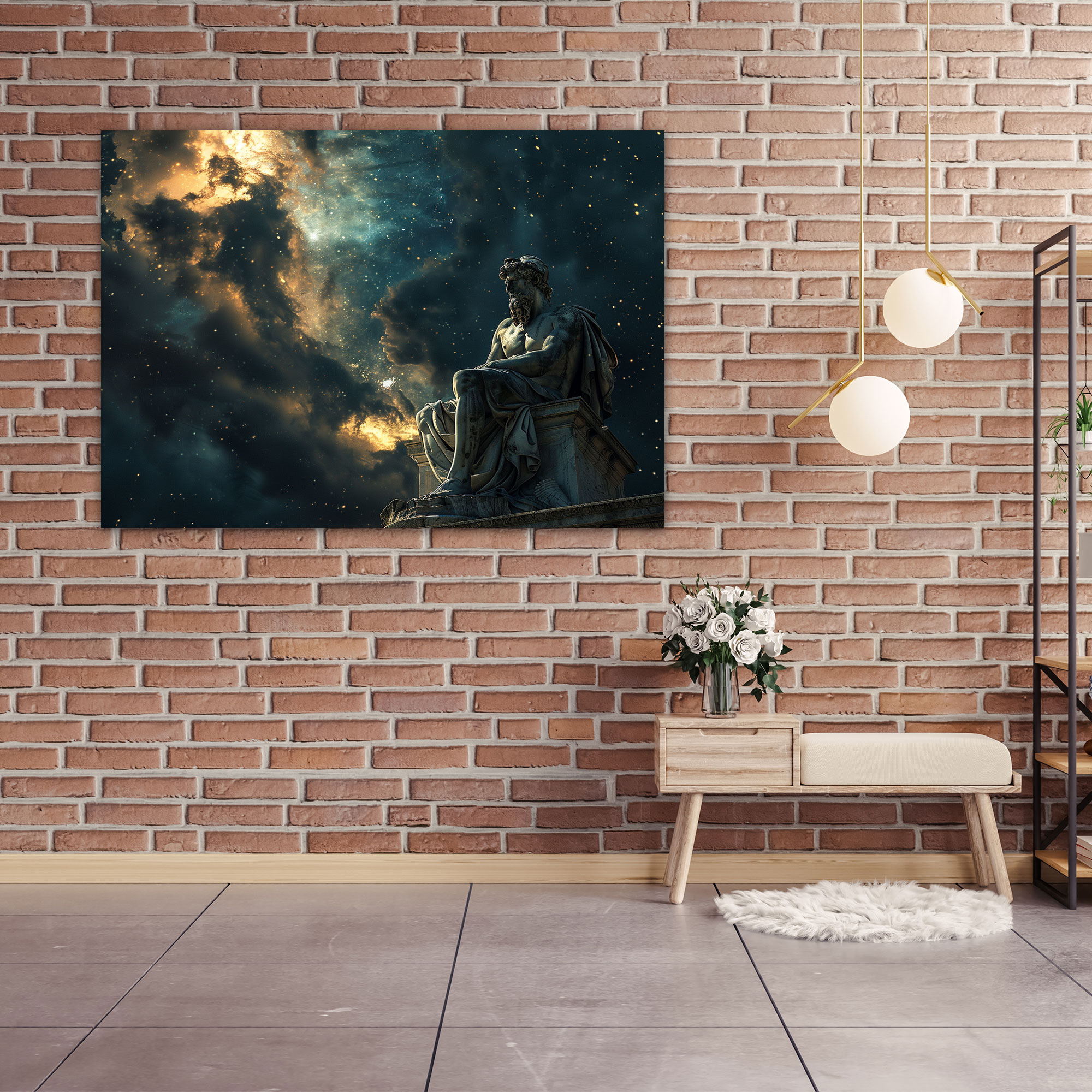 Michelangelo Canvas Print – Night Sky Wall Art - Michelangelo, Michelangelo, Canvas, Canvas Wall Art