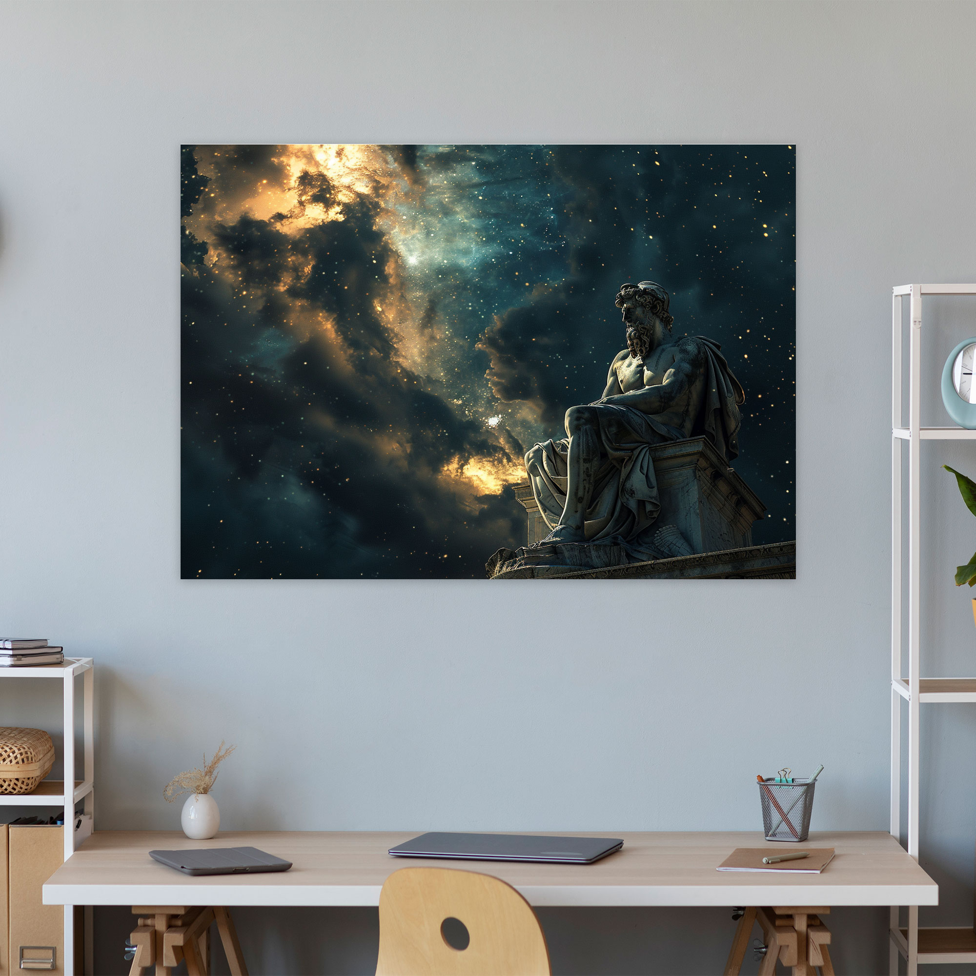 Michelangelo Canvas Print – Night Sky Wall Art - Michelangelo, Michelangelo, Canvas, Canvas Wall Art