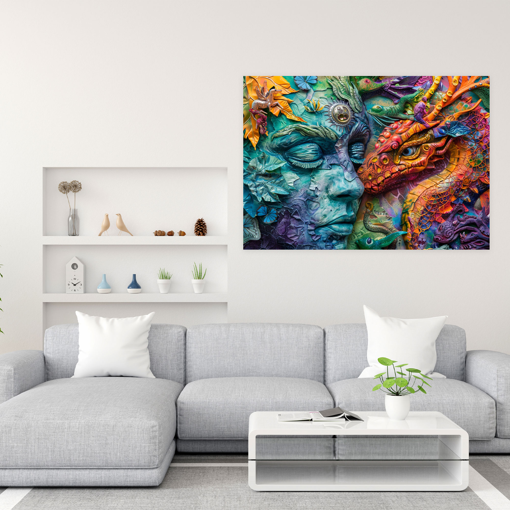Michelangelo Wall Art – Mythical Creatures Canvas Print - Michelangelo, Wall Decoration, Canvas Print, Canvas Wall Art