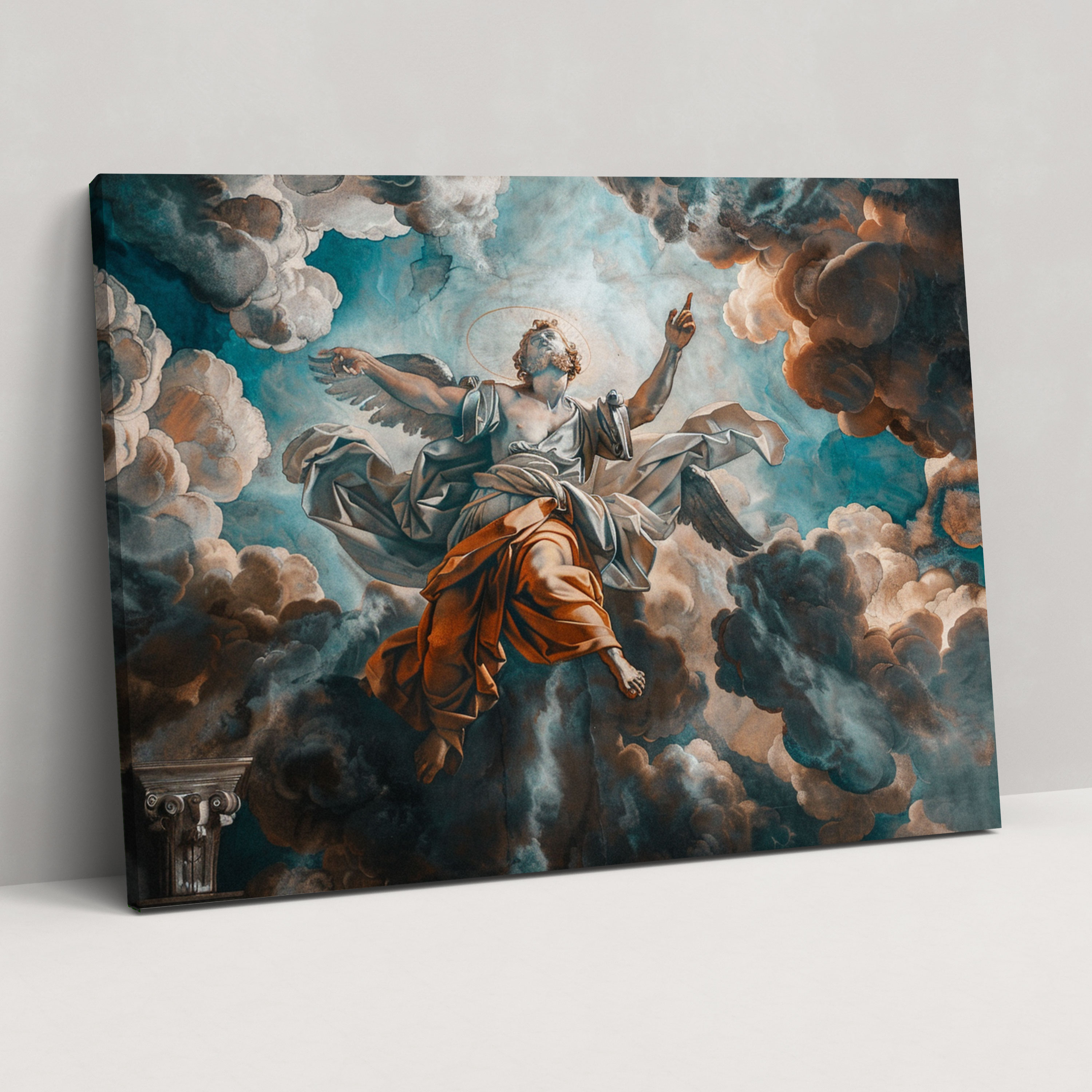 Michelangelo Wall Decoration – Religious Symbolism Canvas Print - Michelangelo, Canvas Wall Art, Canvas Print, Michelangelo