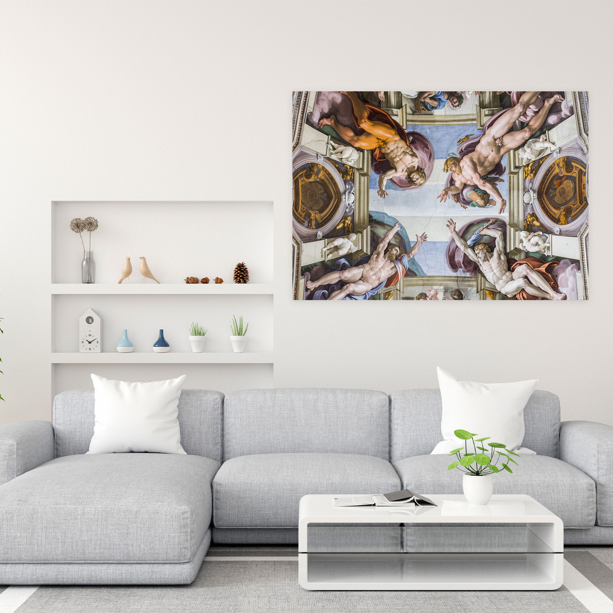 Michelangelo Wall Decoration - Michelangelo, Michelangelo, Wall Decoration, Canvas Wall Art