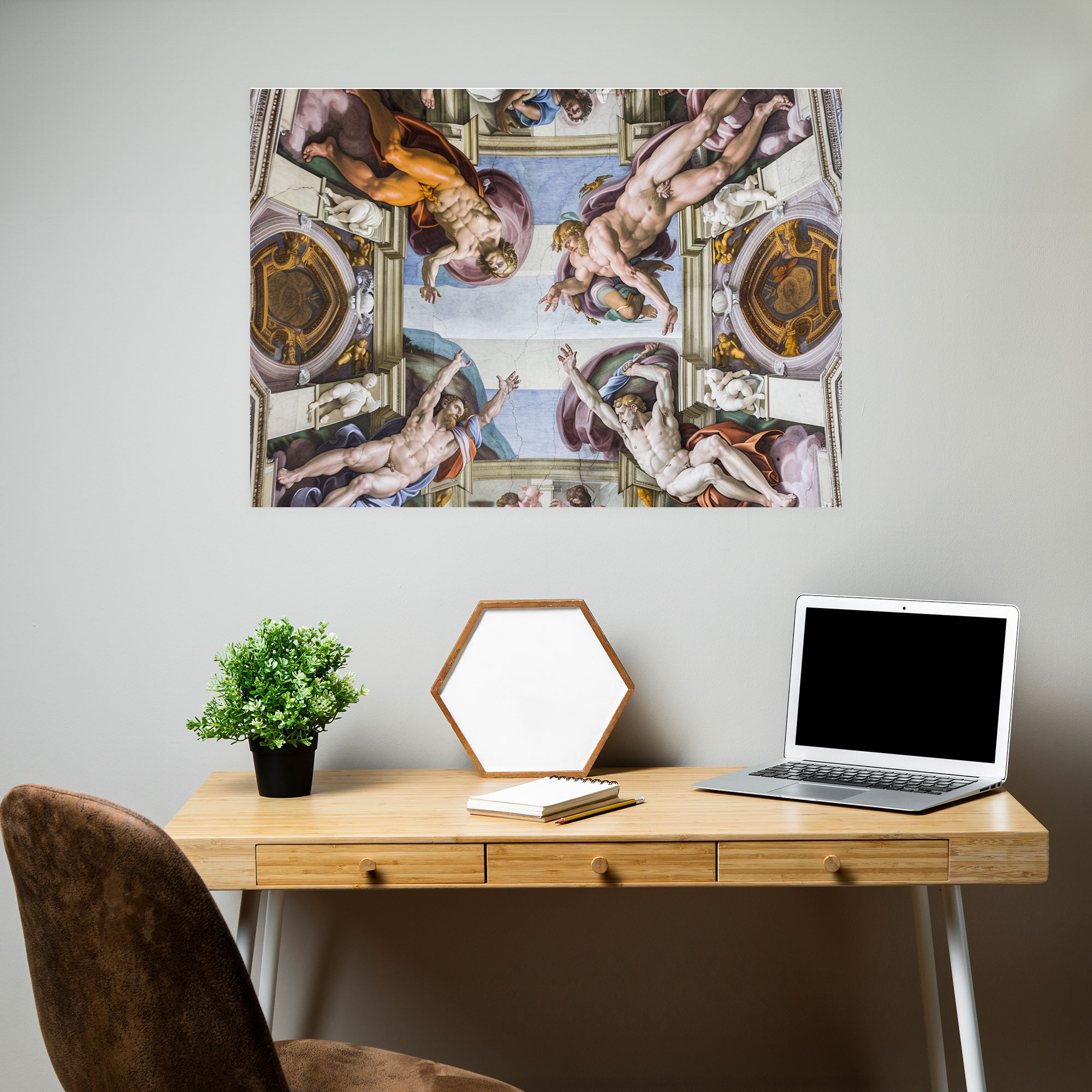 Michelangelo Wall Decoration - Michelangelo, Michelangelo, Wall Decoration, Canvas Wall Art