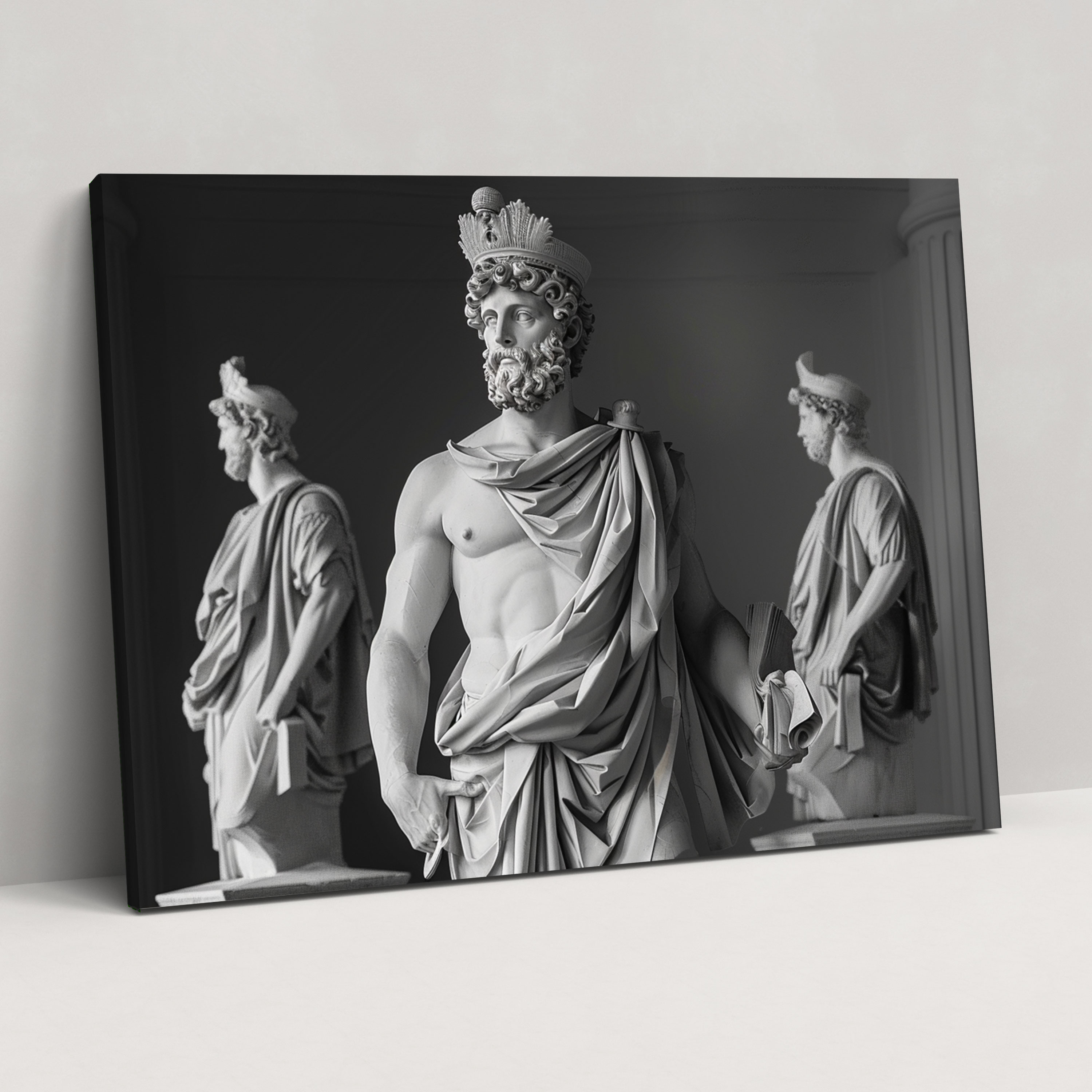 Michelangelo Renaissance Statues Canvas Print - Michelangelo, Wall Decoration, Canvas Print, Canvas