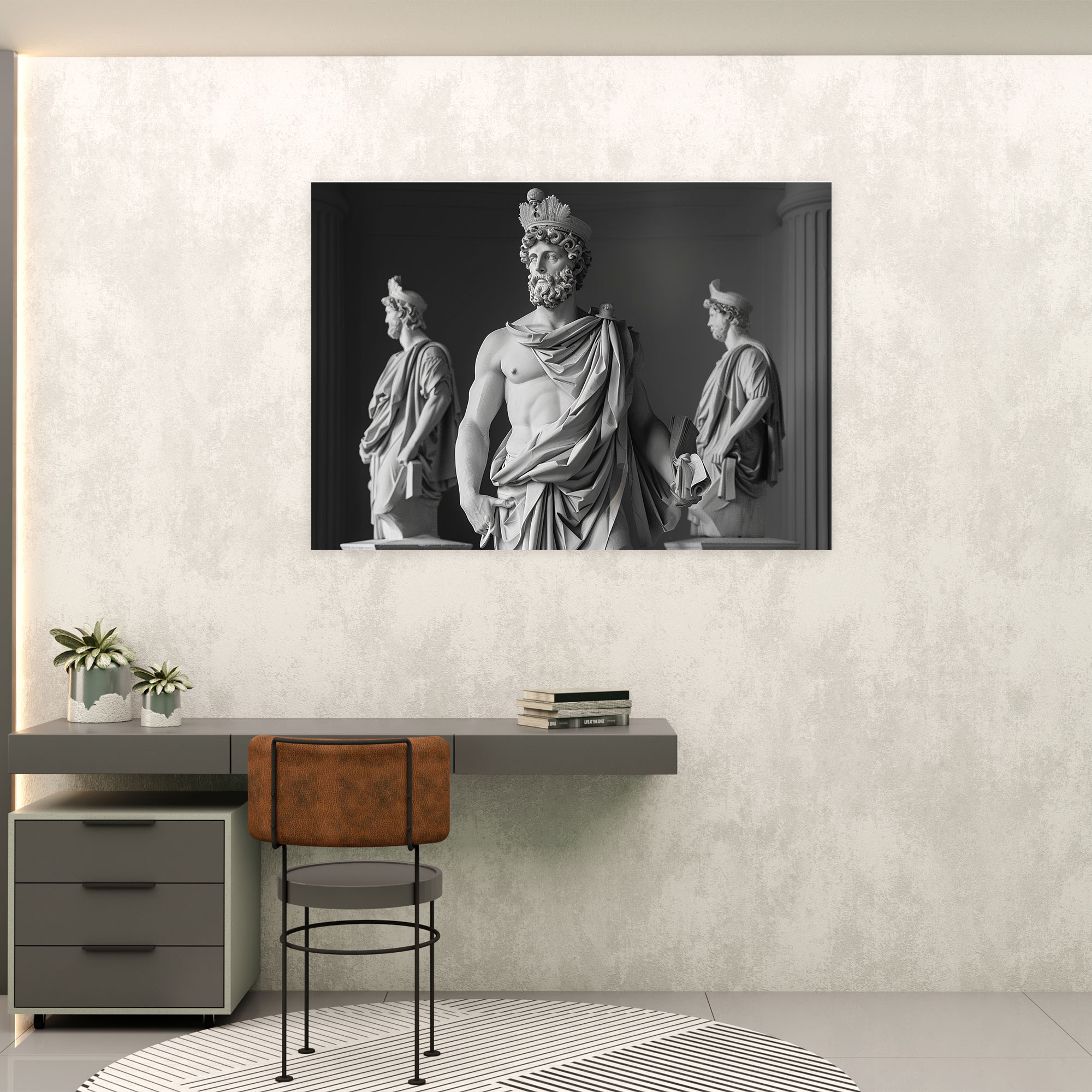 Michelangelo Renaissance Statues Canvas Print - Michelangelo, Wall Decoration, Canvas Print, Canvas