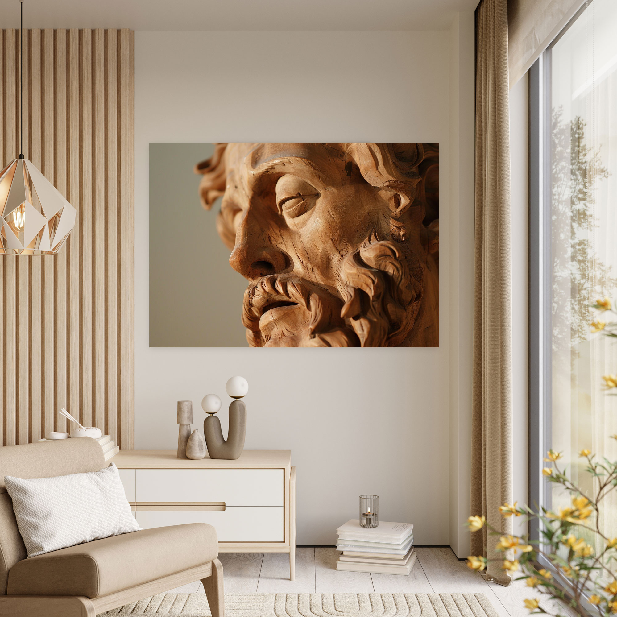 Michelangelo Detailed Sculptures Wall Art - Michelangelo, Canvas Wall Art, Wall Art, Home Decoration