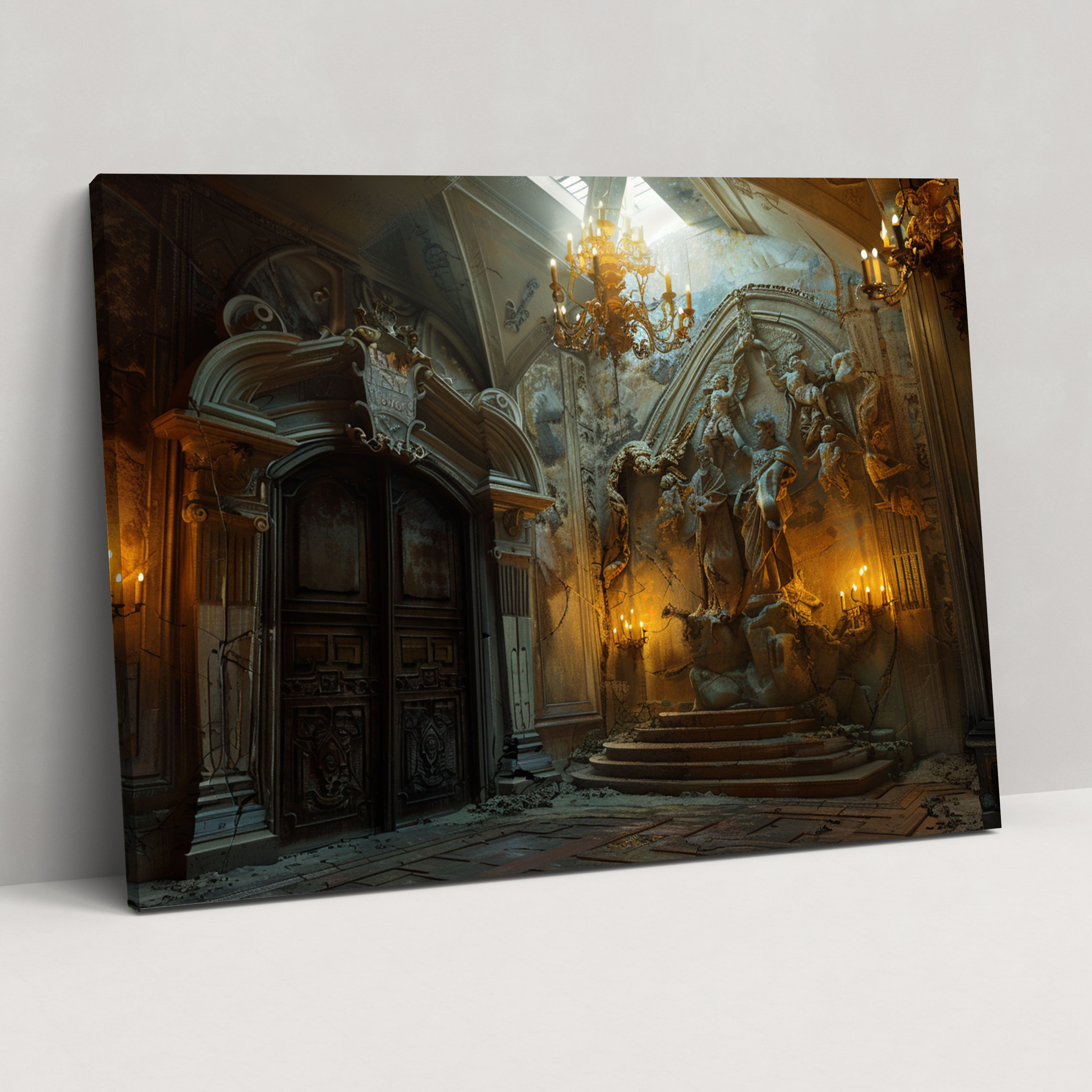 Michelangelo Biblical Scenes Canvas Print - Michelangelo, Michelangelo, Wall Decoration, Canvas Wall Art