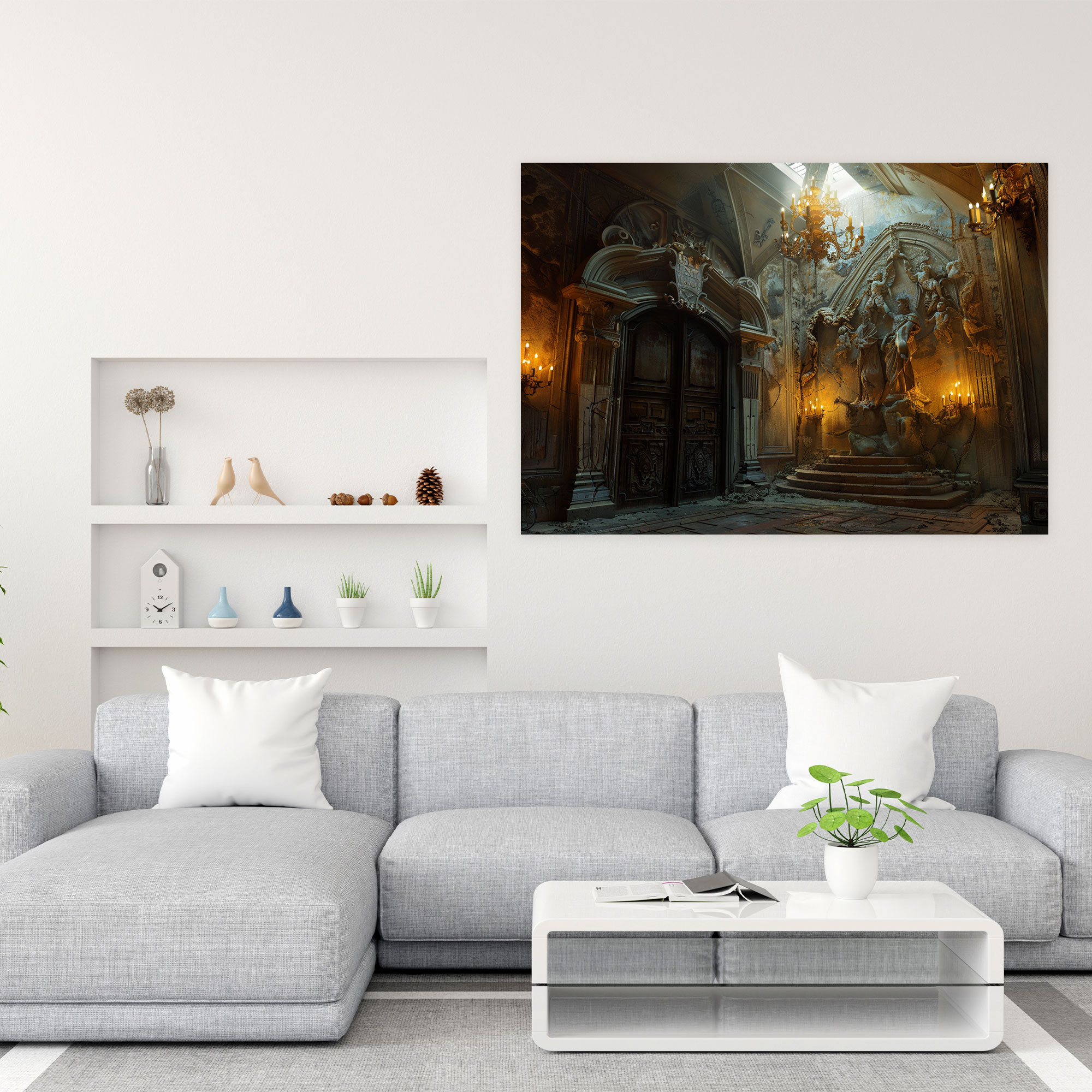 Michelangelo Biblical Scenes Canvas Print - Michelangelo, Michelangelo, Wall Decoration, Canvas Wall Art
