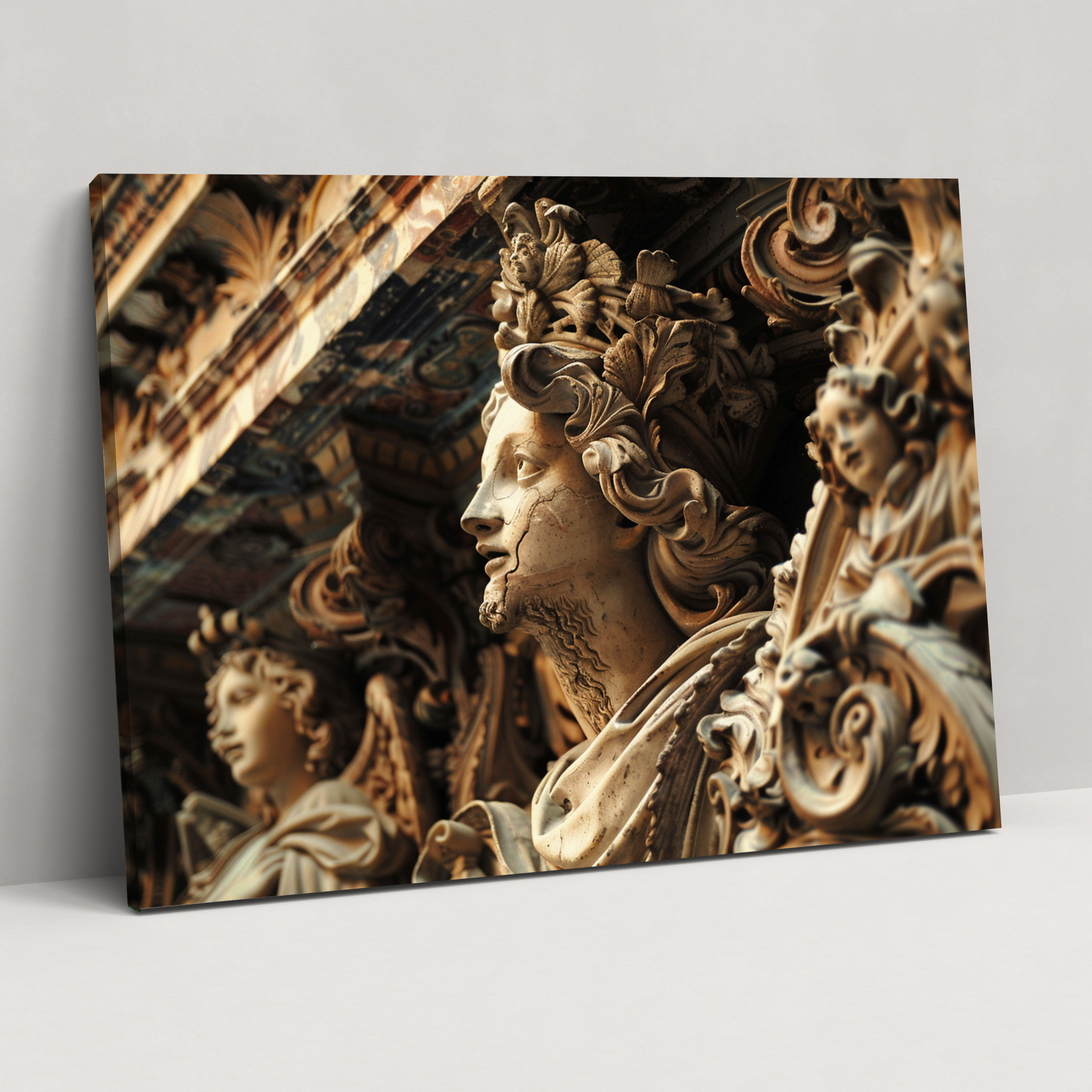 Michelangelo Intricate Carvings Wall Art - Michelangelo, Canvas, Canvas Wall Art, Michelangelo