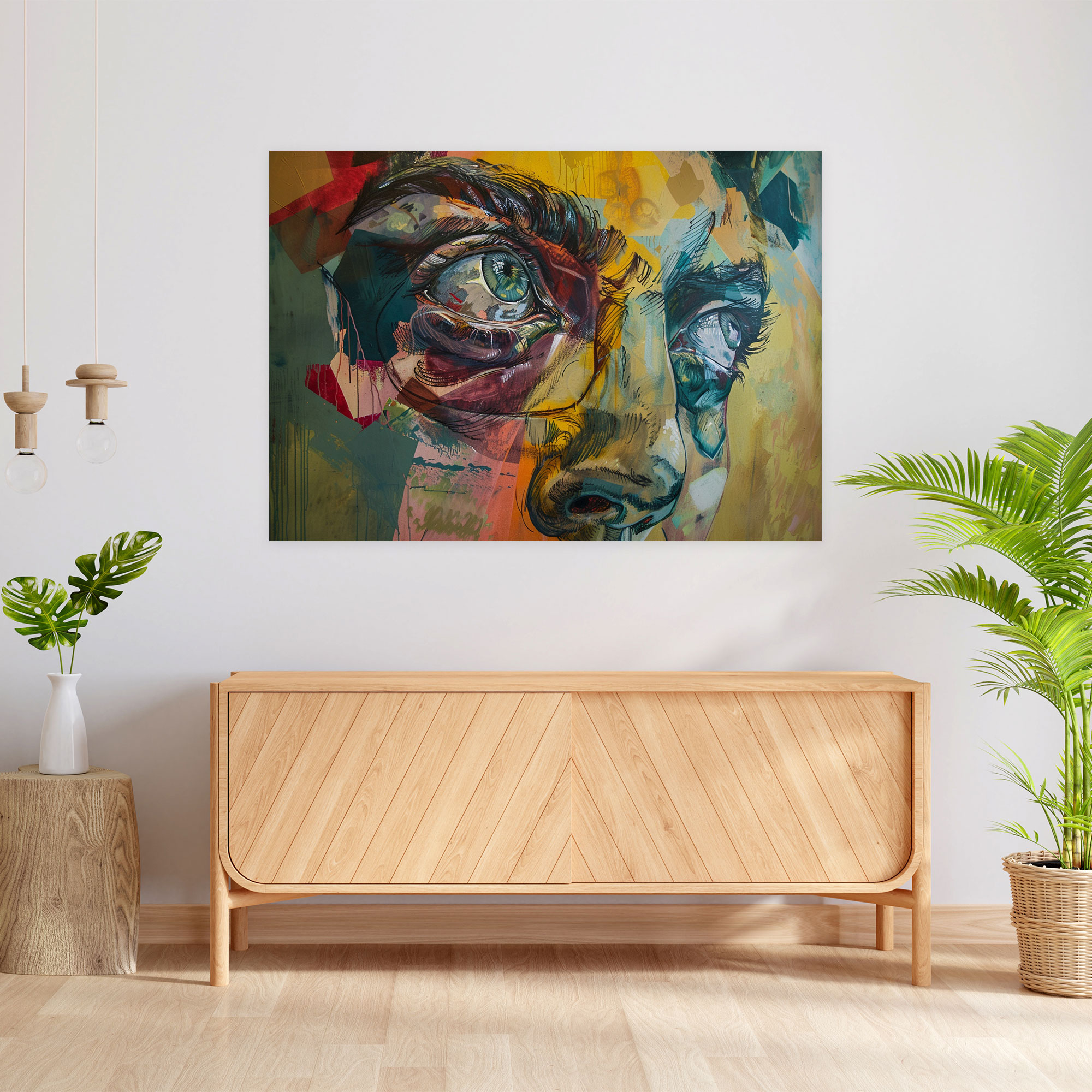 Michelangelo Reimagined Frescoes Wall Decoration - Michelangelo, Wall Decoration, Canvas, Canvas Wall Art