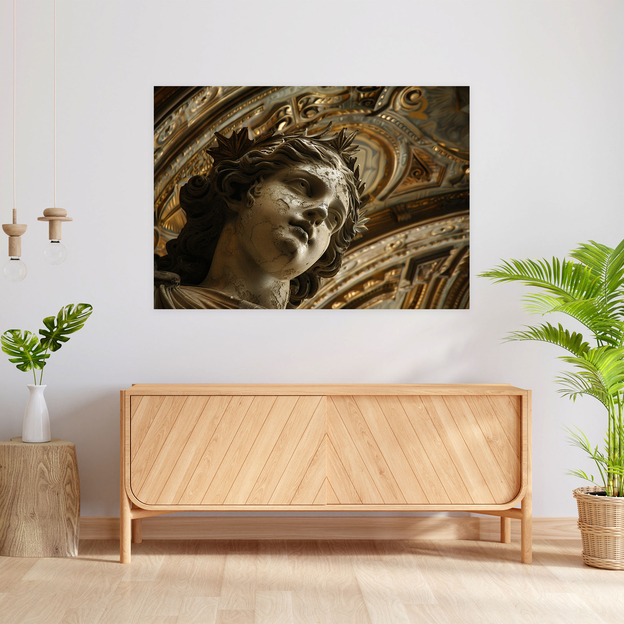 Michelangelo Celestial Motifs Canvas Print - Michelangelo, Home Decoration, Canvas, Wall Decoration